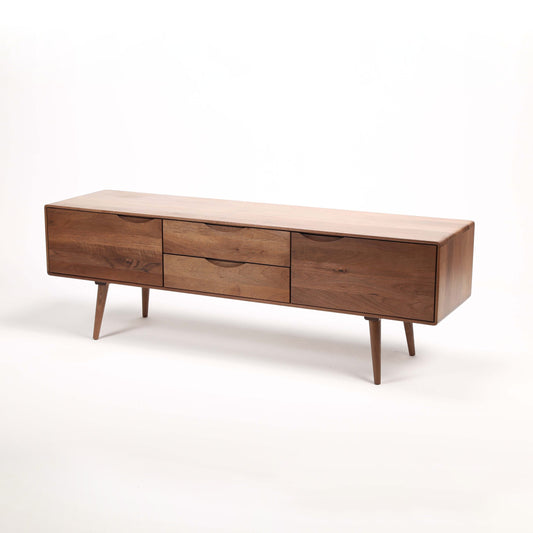 TV komoda Primo Bassa 200x41,5 cm, material: polno les oreh