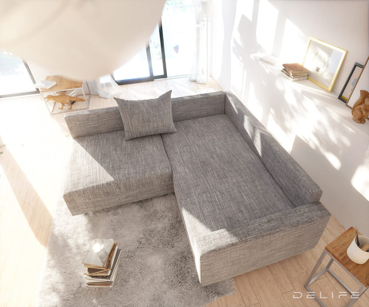 Kotna garnitura Clovis 200x200cm, Material: Strukturirano blago