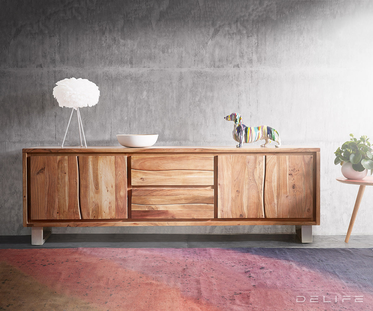 Komoda Live Edge, 200x45cm, Material: Akacija