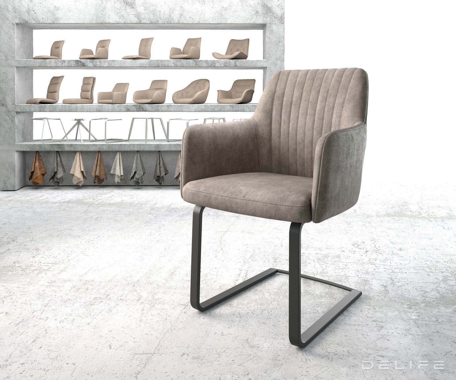 Jedilni stol Greg, Material: Mikrofibra