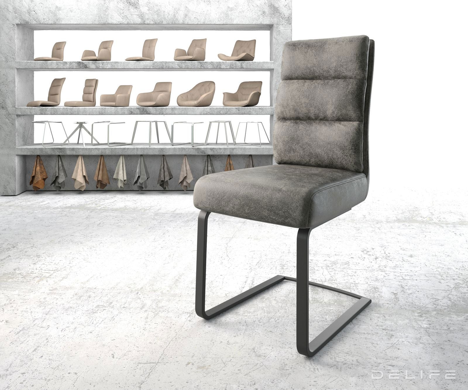 Jedilni stol Pela, Material: Mikrofibra