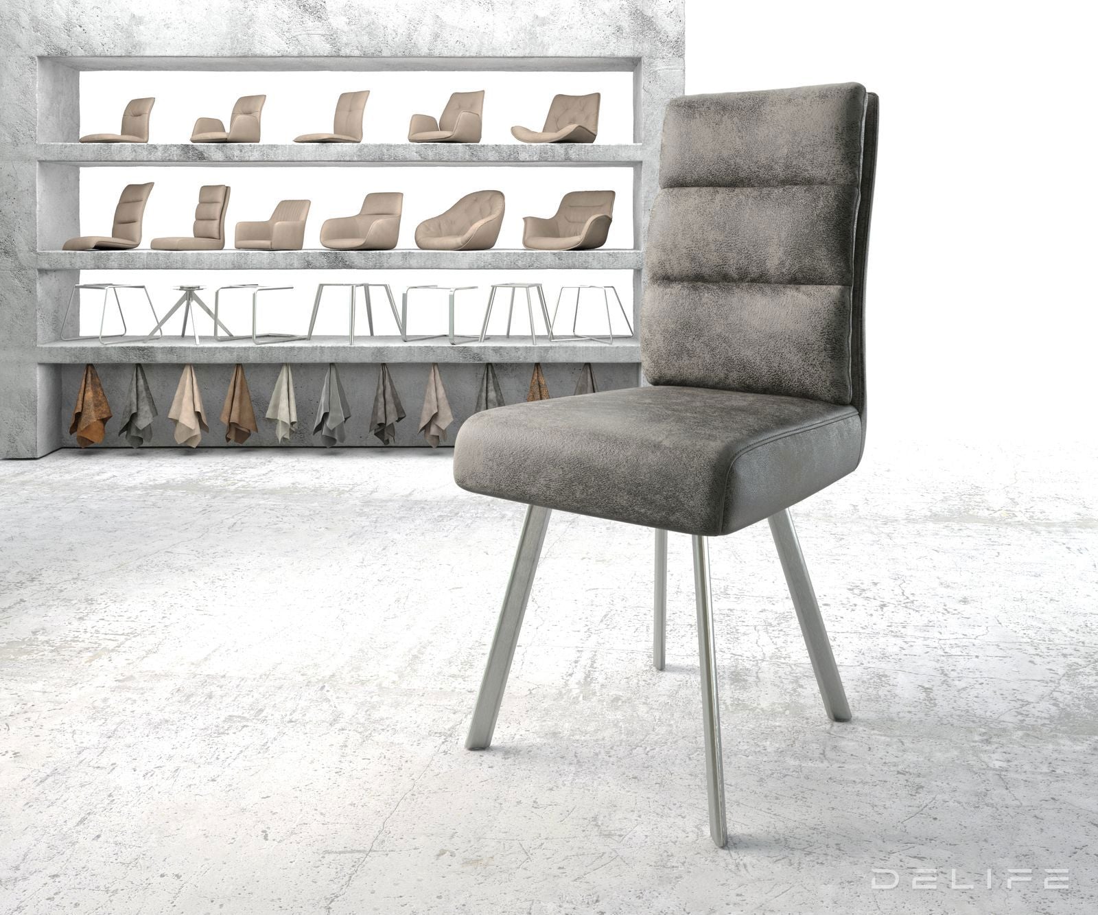 Jedilni stol Pela, Material: Mikrofibra