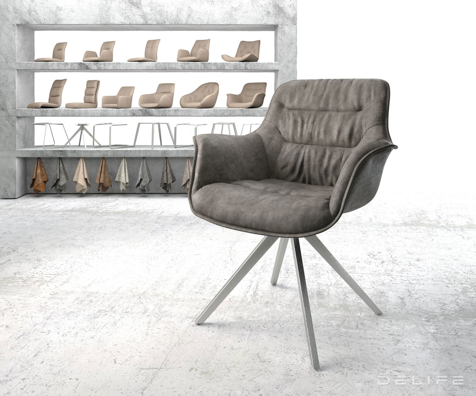 Jedilni stol Kaira, Material: Mikrofibra