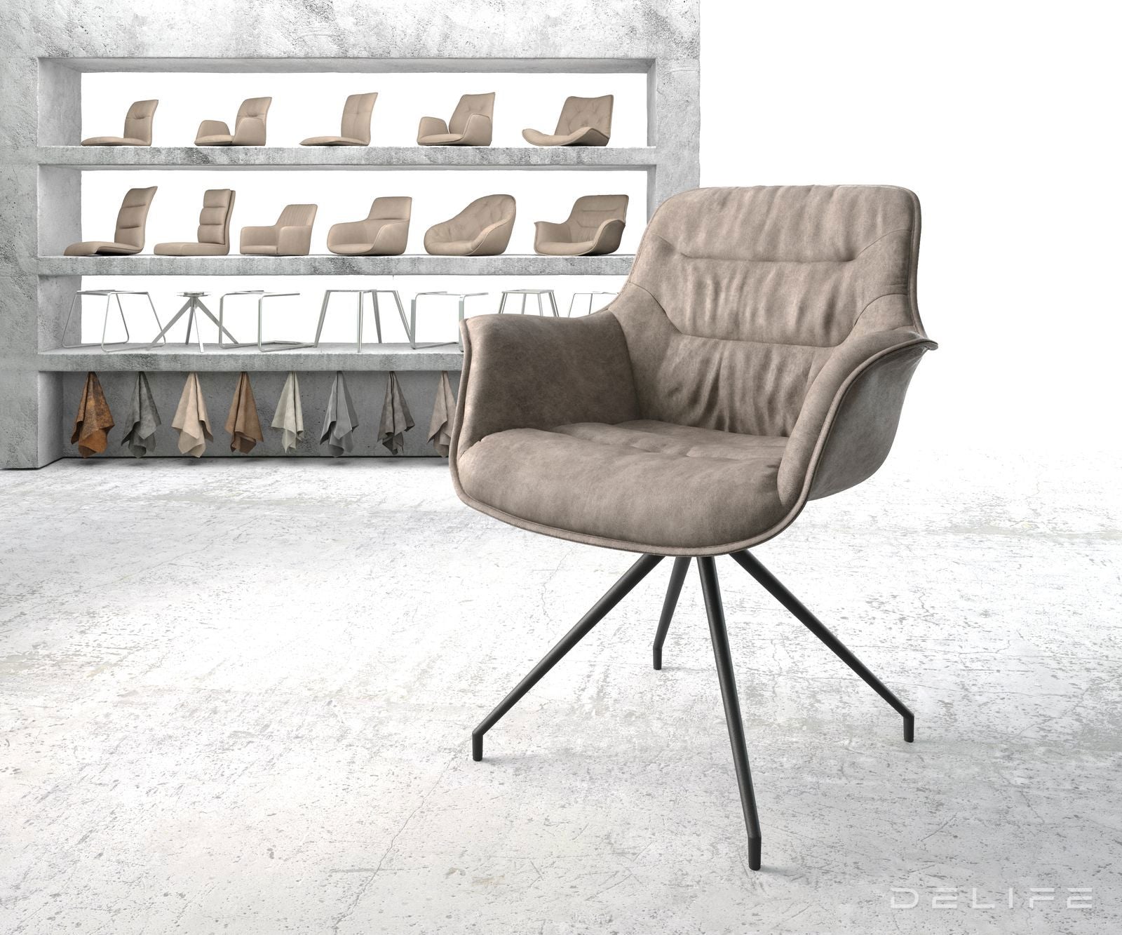 Jedilni stol Kaira, Material: Mikrofibra