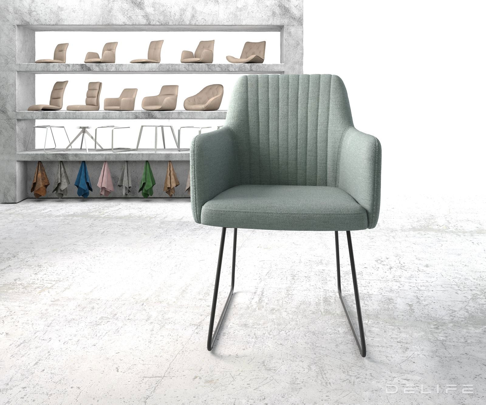 Jedilni stol Greg, Material: Plain tkano