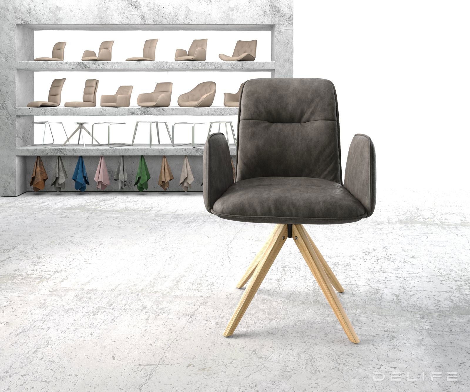 Jedilni stol Vinja, Material: Mikrofibra