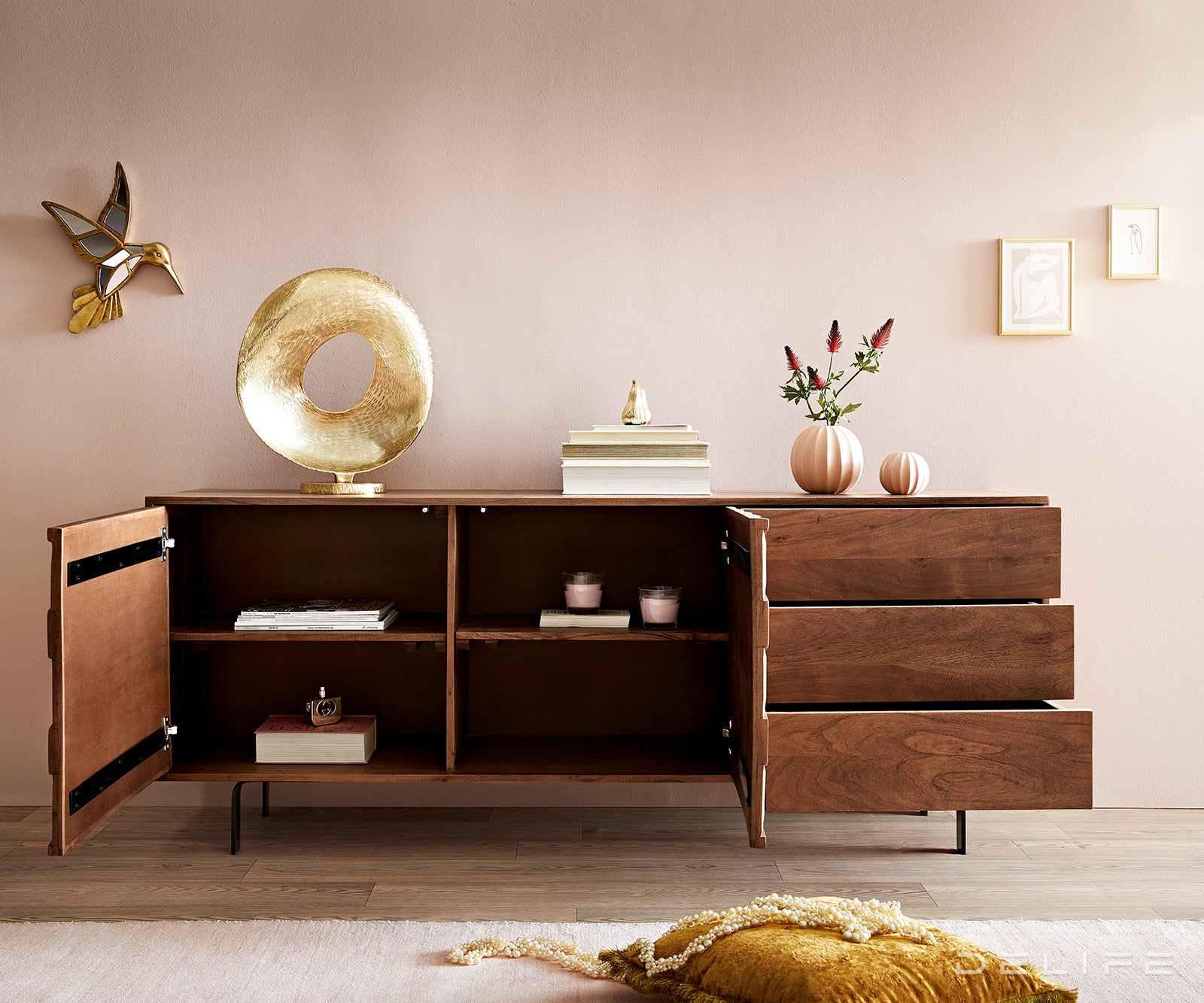 Predalnik Fevo 175 cm, Material: Akacija