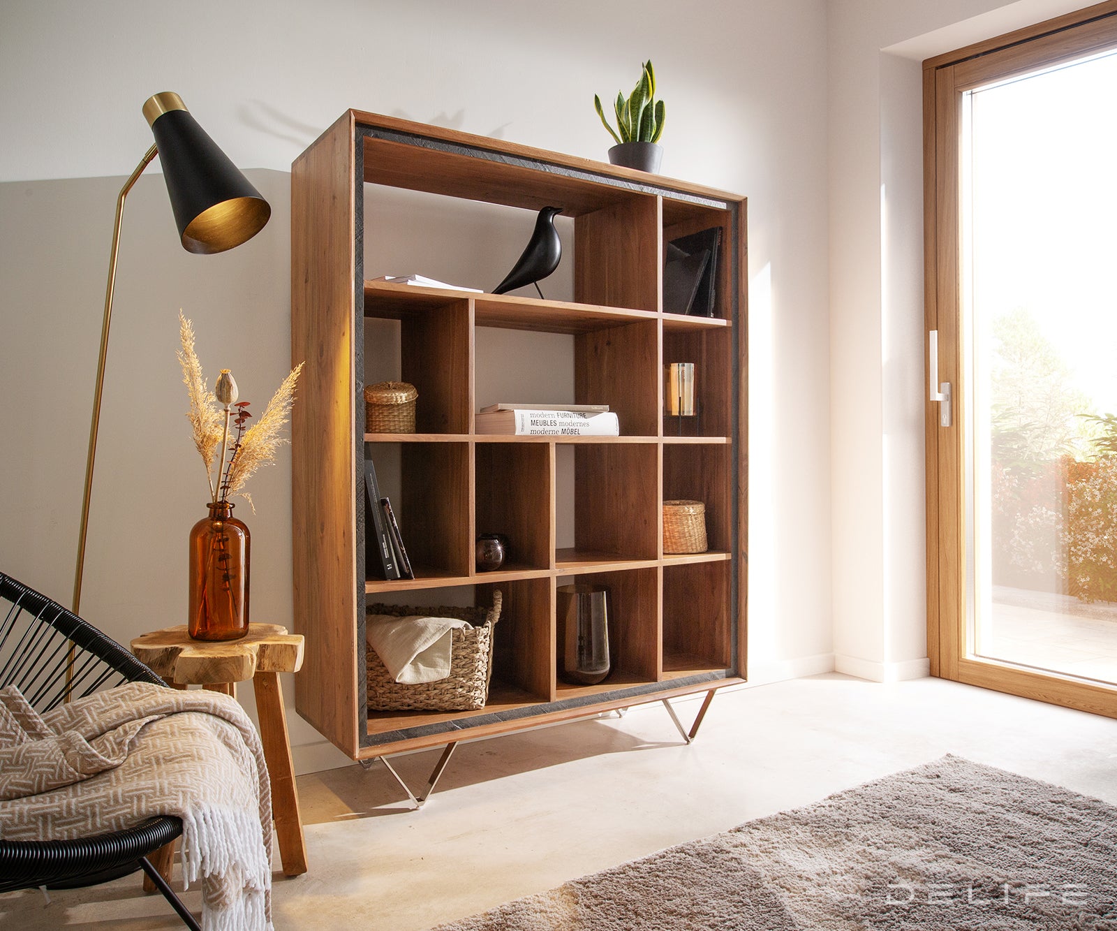 Polica Stonegrace 120x150cm, Material: Akacija