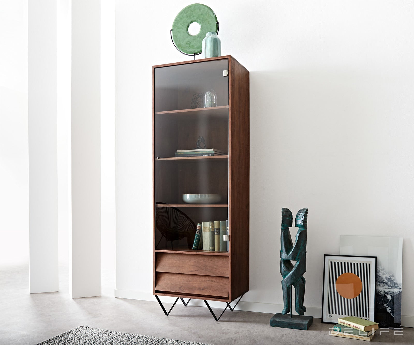 Visoka komoda Eloi, Material: Akacija