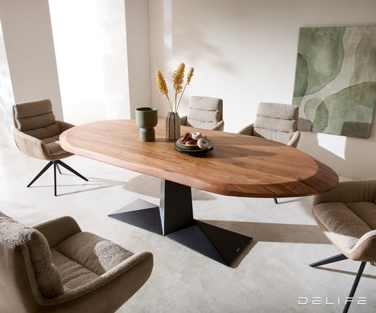 Jedilna miza Aithon 240x105 cm, Material: Bagrem