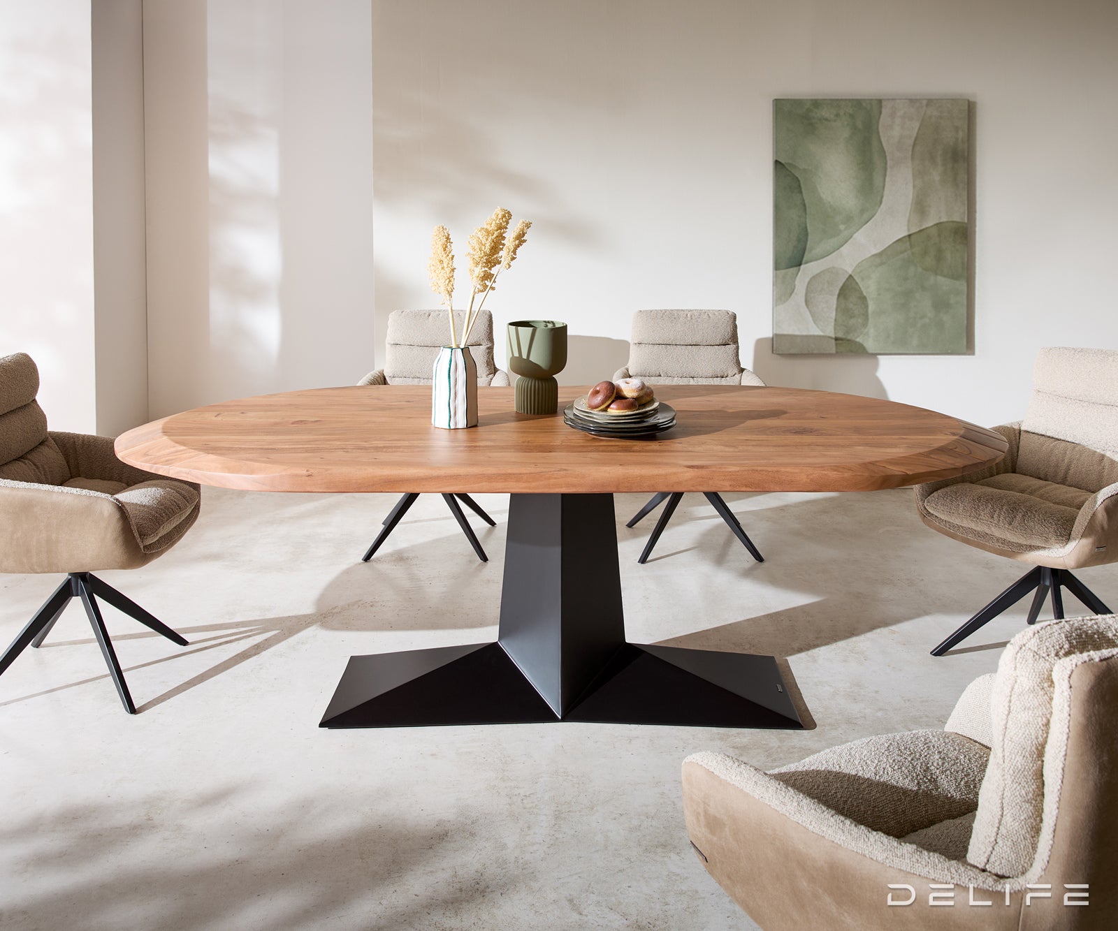 Jedilna miza Aithon 240x105 cm, Material: Bagrem