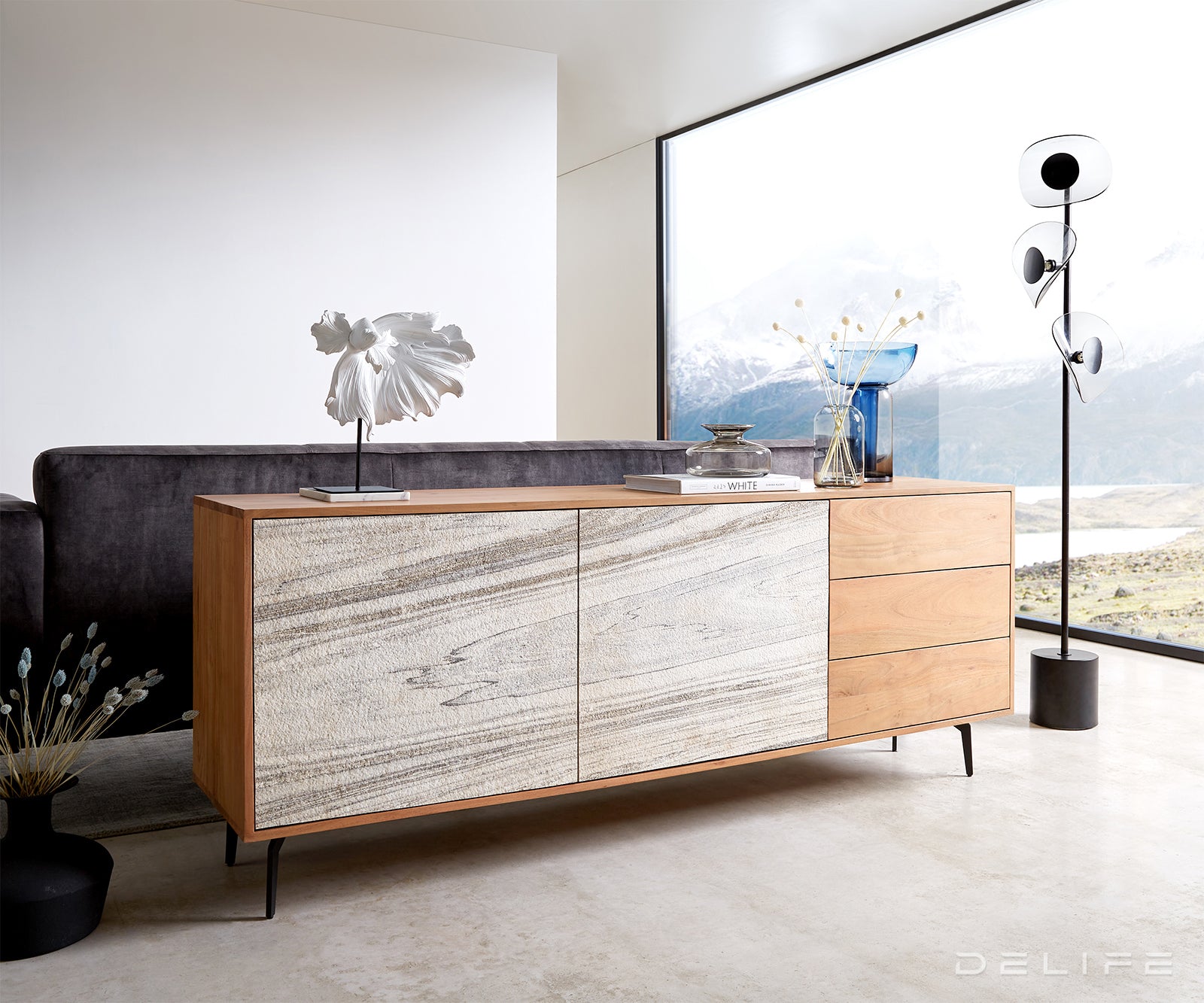 Predalnik Cleo, Material: Akacija