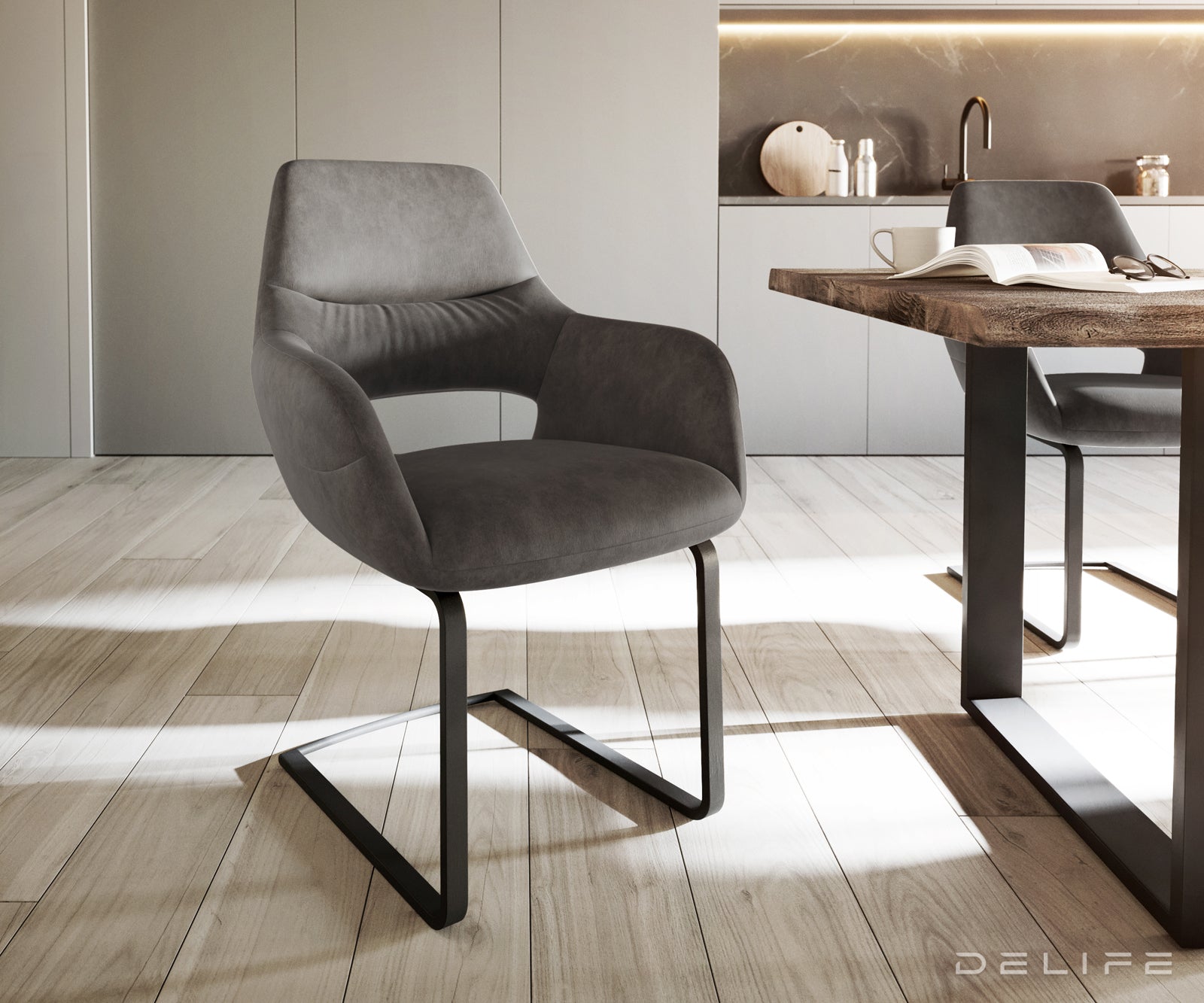 Jedilni stol Yago, Material: Mikrofibra