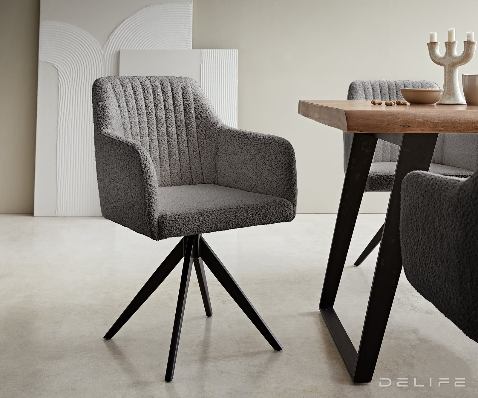 Jedilni stol Greg, Material: Bukle