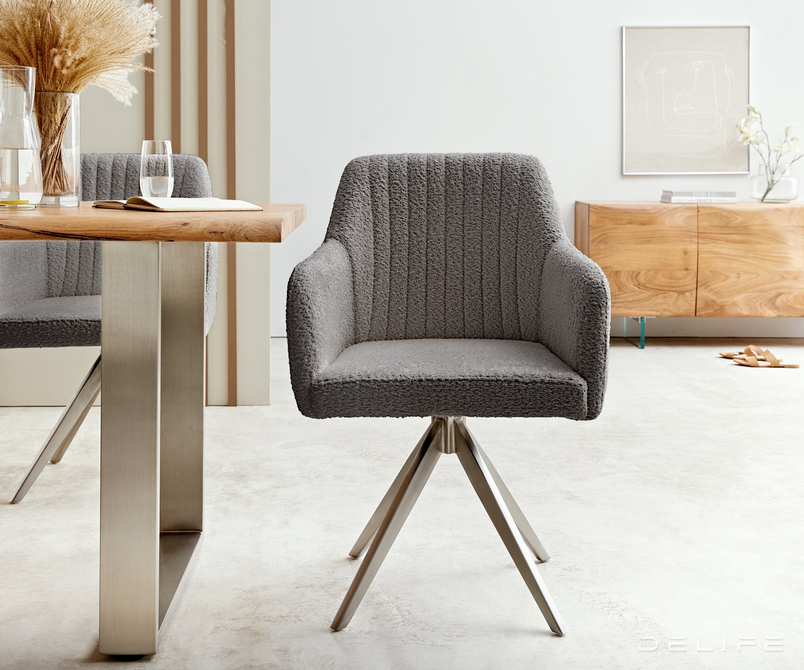 Jedilni stol Greg, Material: Bukle