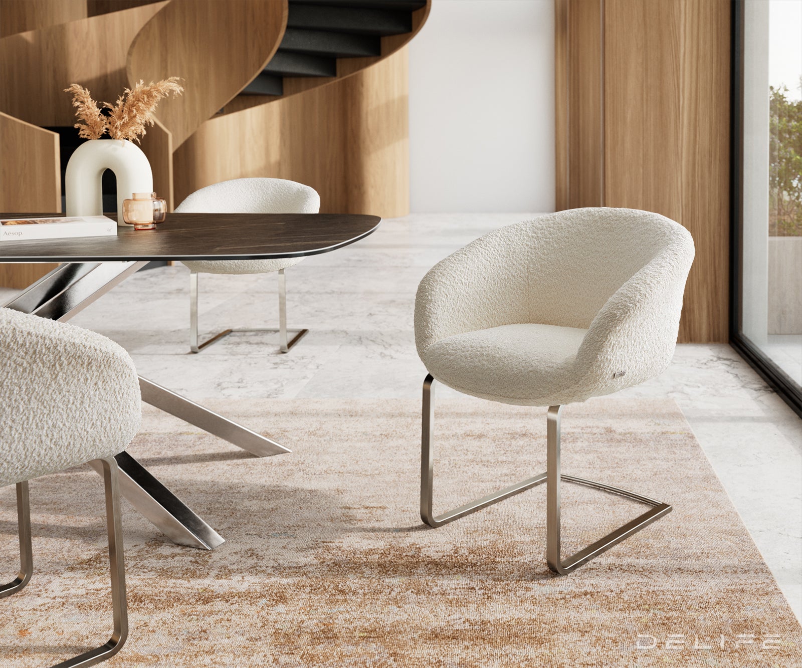 Jedilni stol Vinka, Material: Bukle