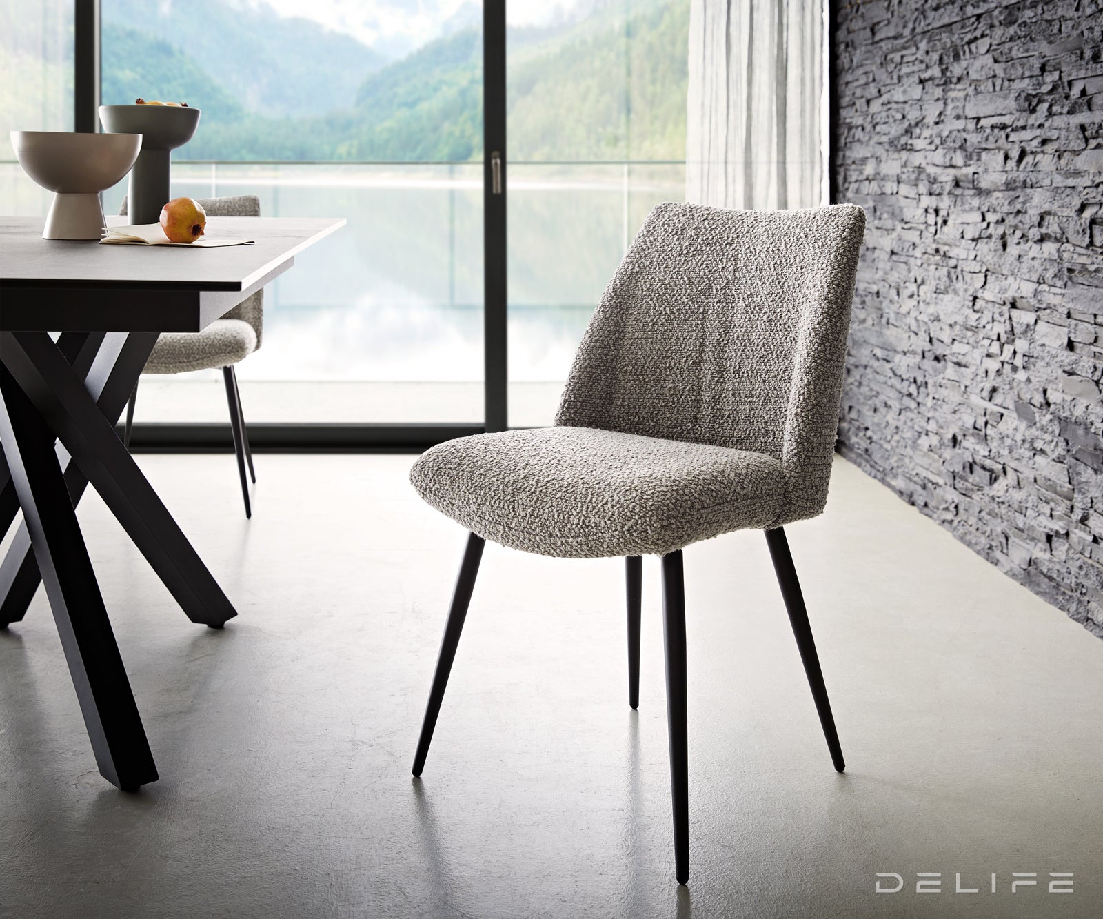 Jedilni stol Elsa, Material: bukle