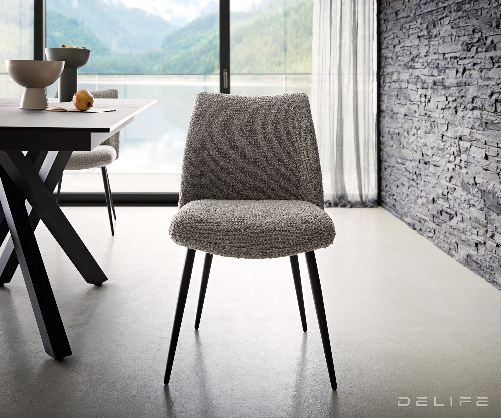 Jedilni stol Elsa, Material: bukle