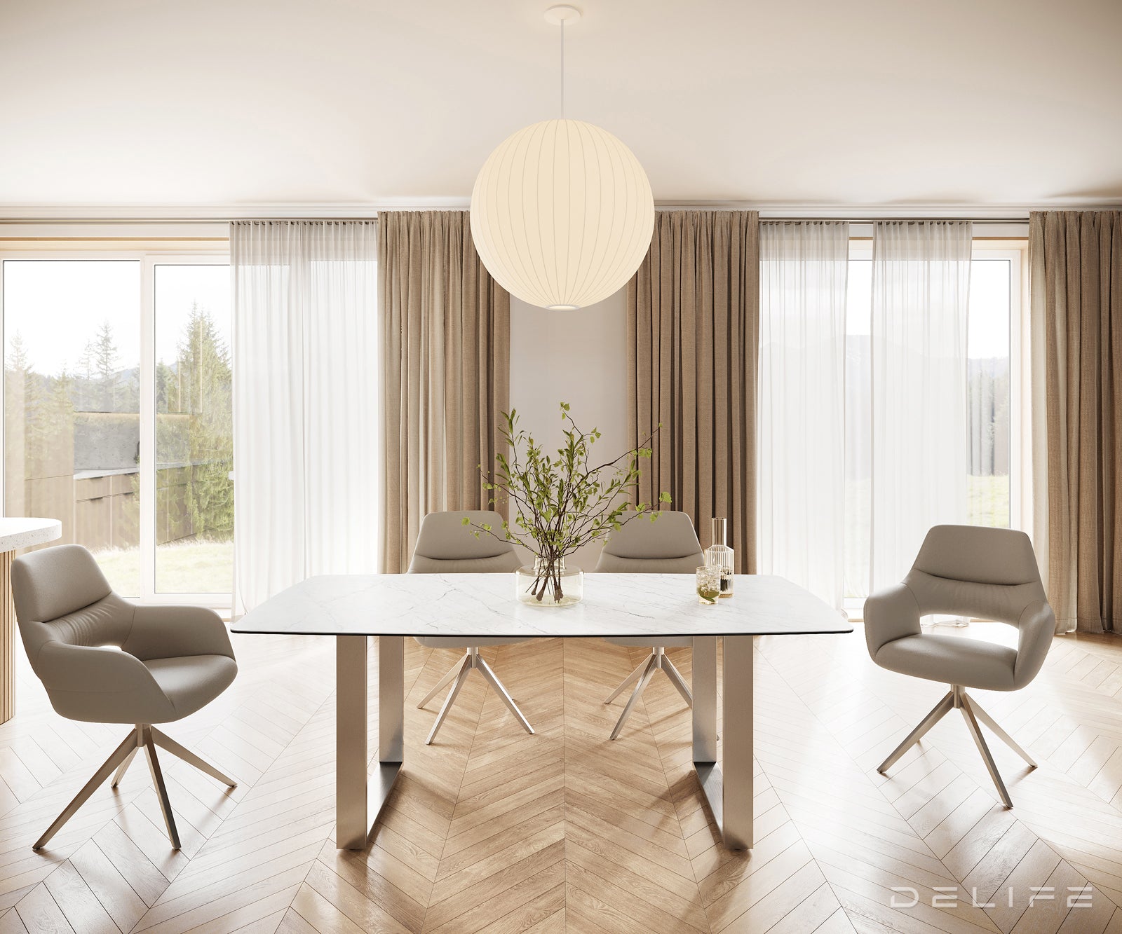 Jedilna miza Bootsform 200x100cm, Material: Keramika