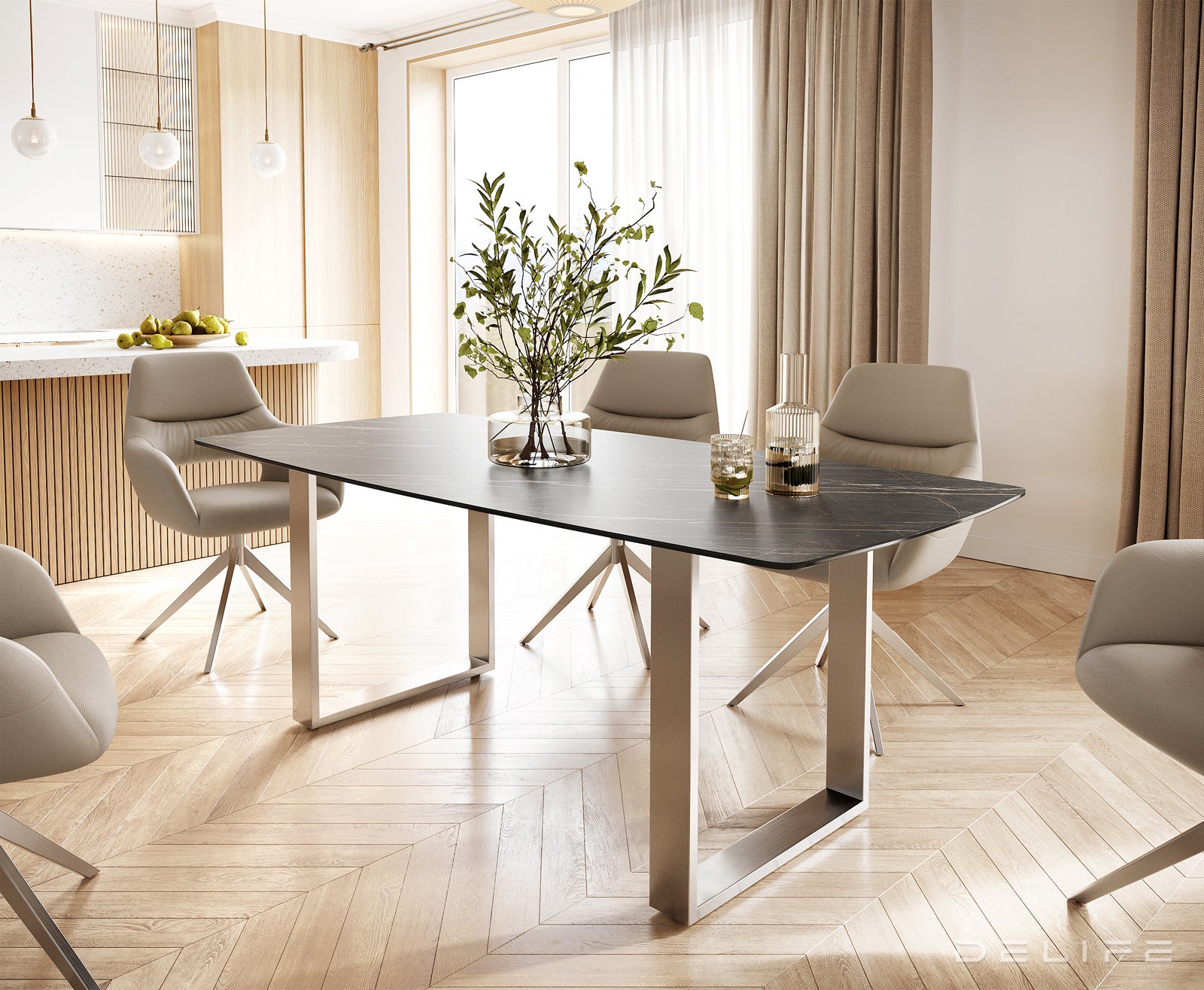 Jedilna miza Bootsform 200x100cm, Material: Keramika