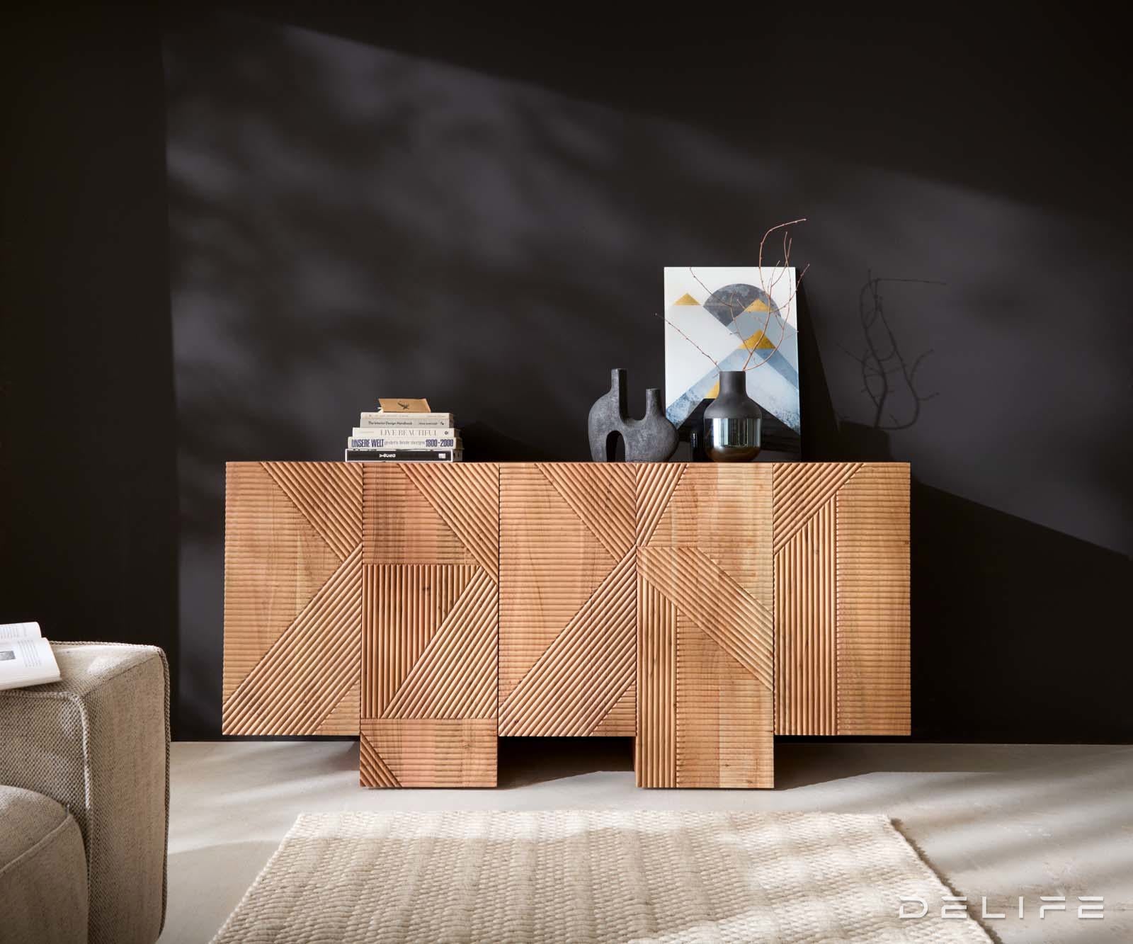 Komoda Naxxar 180x45cm, Material: akacija