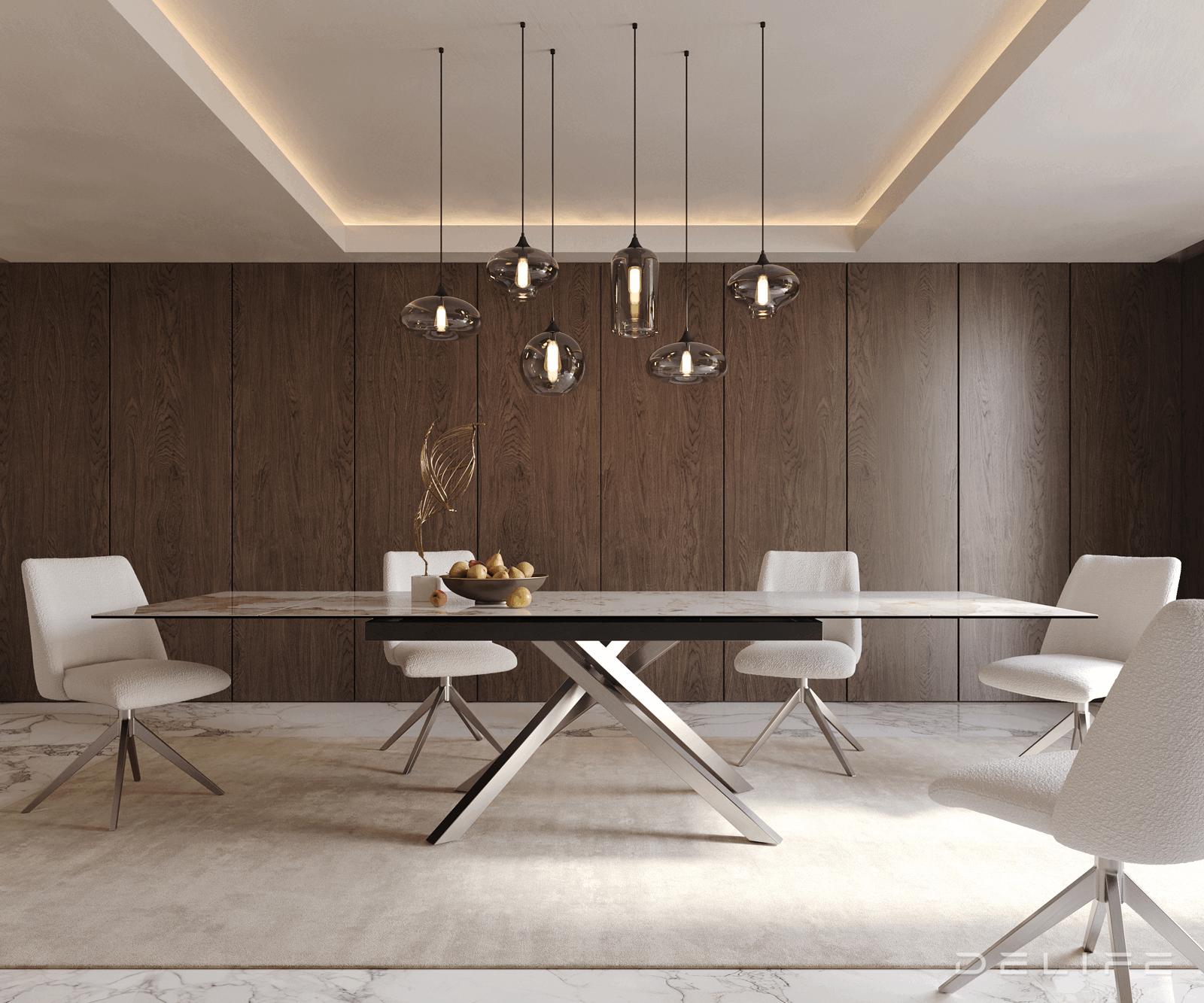 Raztegljiva miza Edge 200/300x100, Material: Ceramics Minas Melange