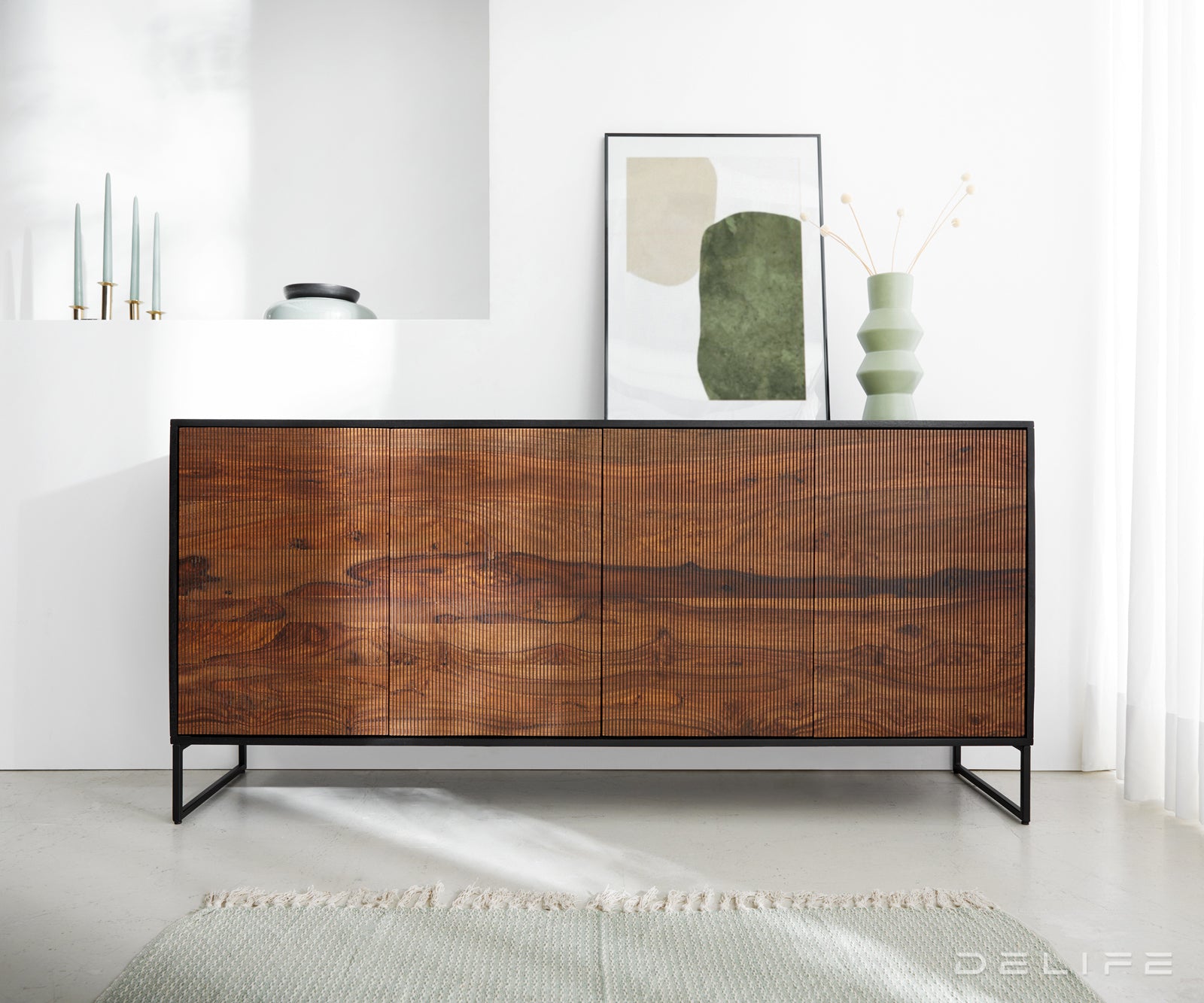 Komoda Vaag, 170x40cm, Material: Sheesham