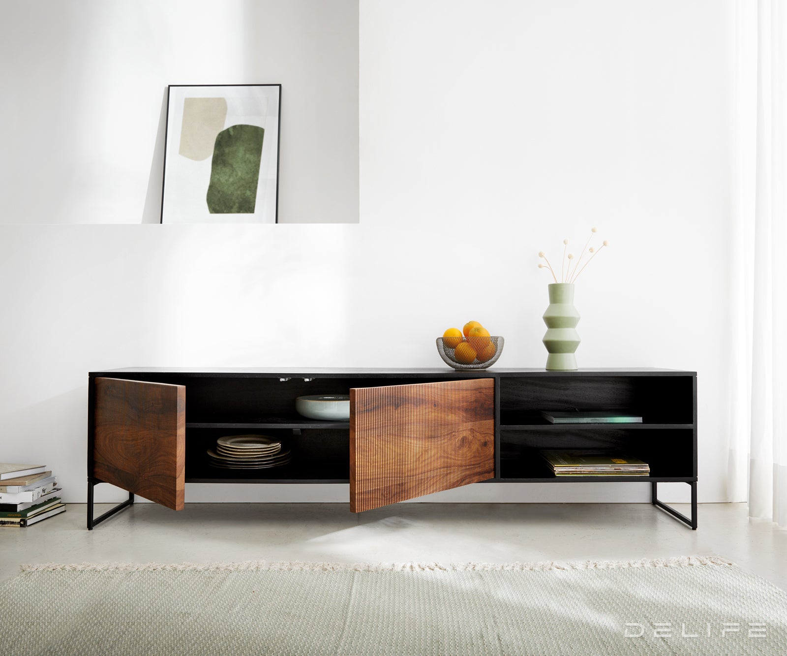 TV omarica Vaag, 200x40cm, Material: Sheesham