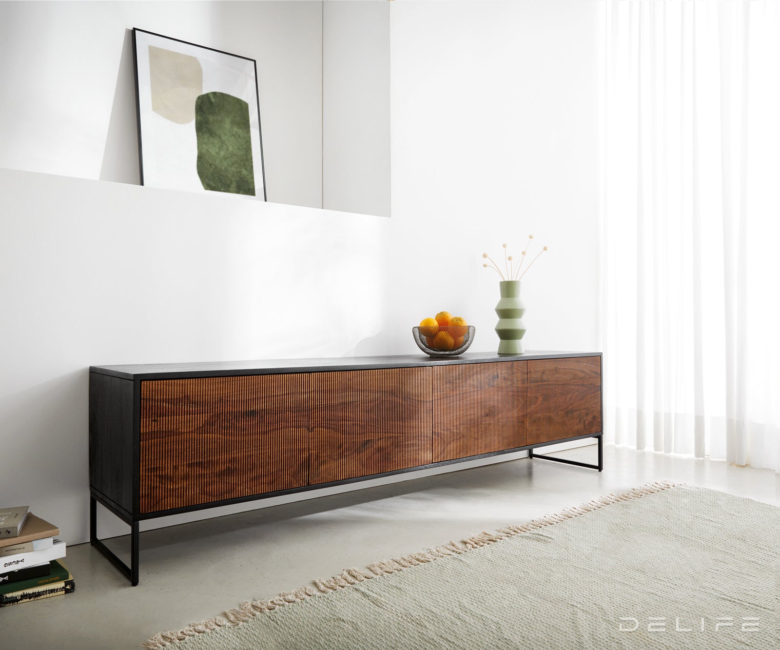 TV omarica Vaag, 200x40cm, Material: Sheesham