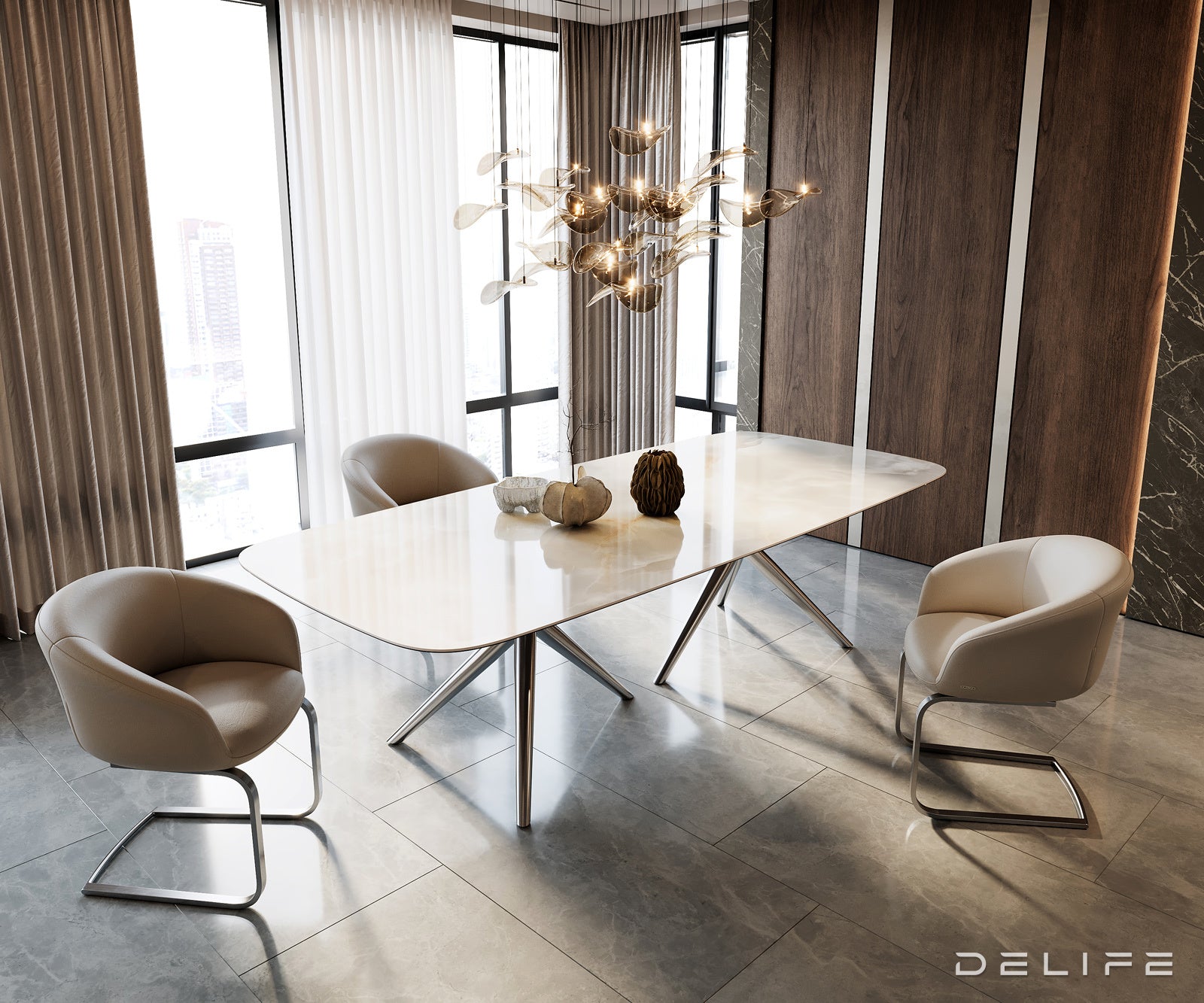 Jedilna miza Edge 270x120cm, Material: Keramika na steklu