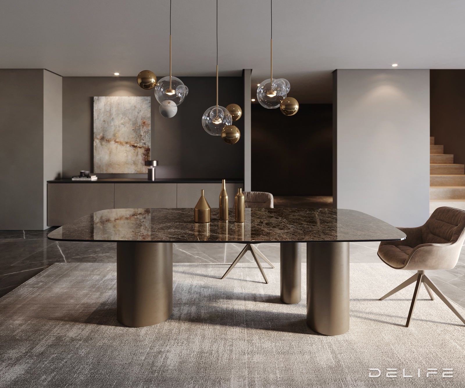 Jedilna miza Edge 240x120cm, Material: Keramika na steklu