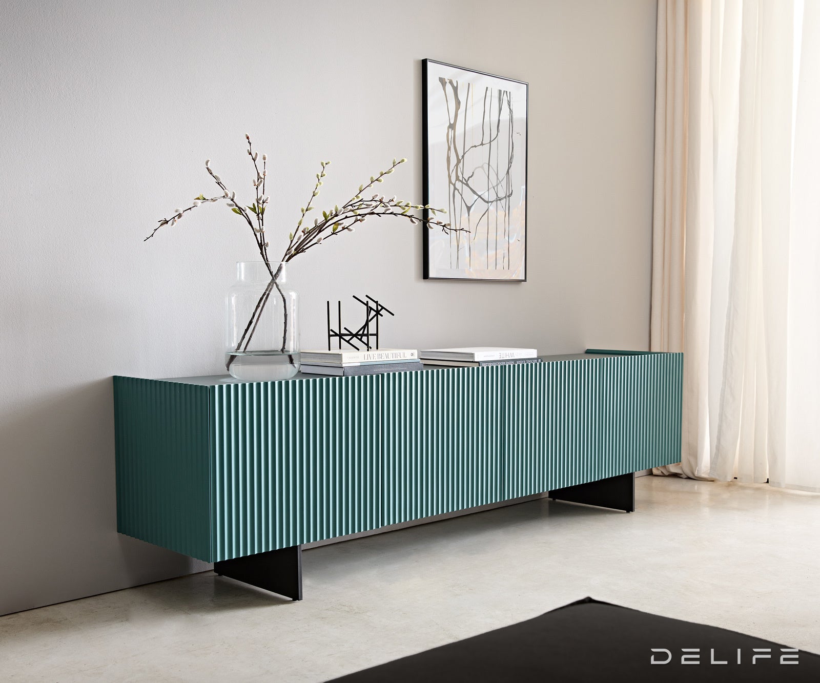 TV omarica Kelani 200x40cm, Material: MDF