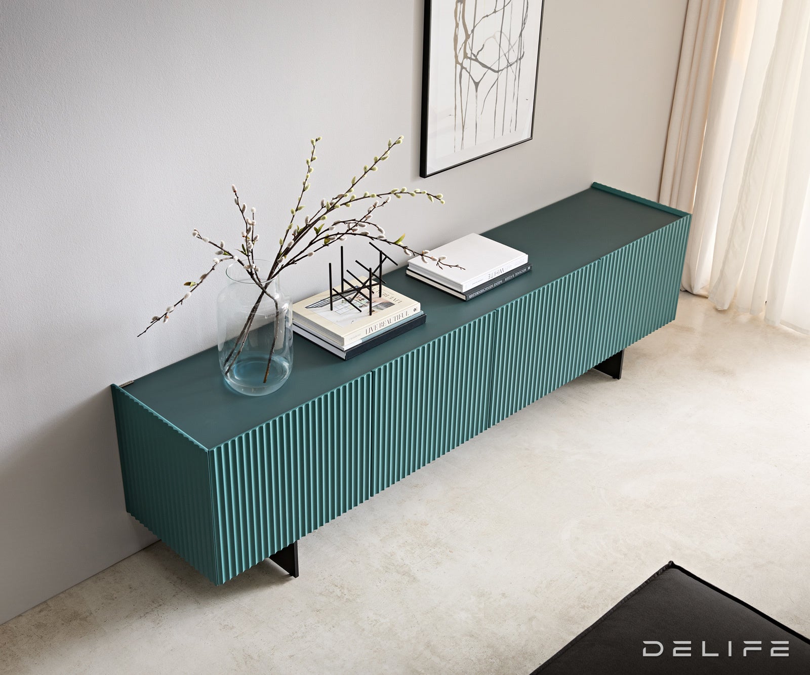 TV omarica Kelani 200x40cm, Material: MDF