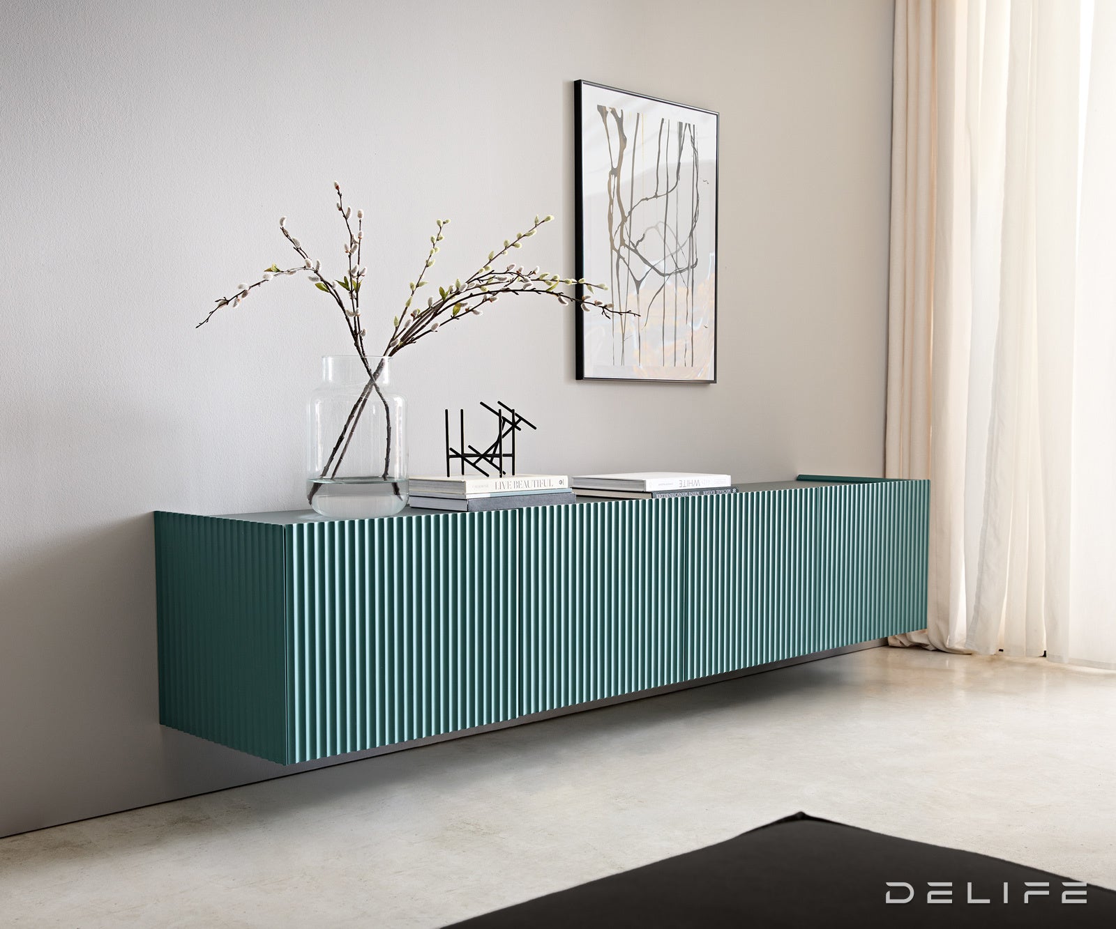 TV omarica Kelani 200x40cm, Material: MDF