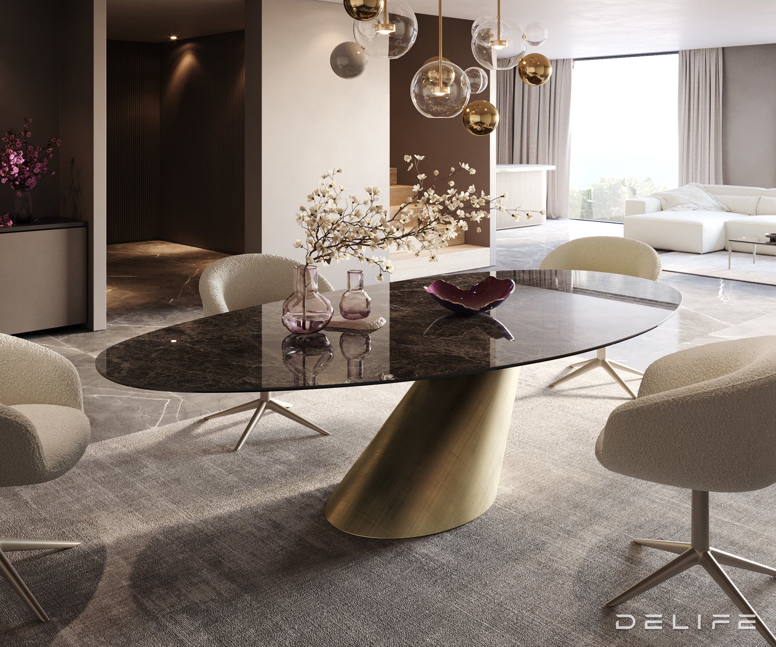 Jedilna miza Edge 280x130cm, Material: Keramika