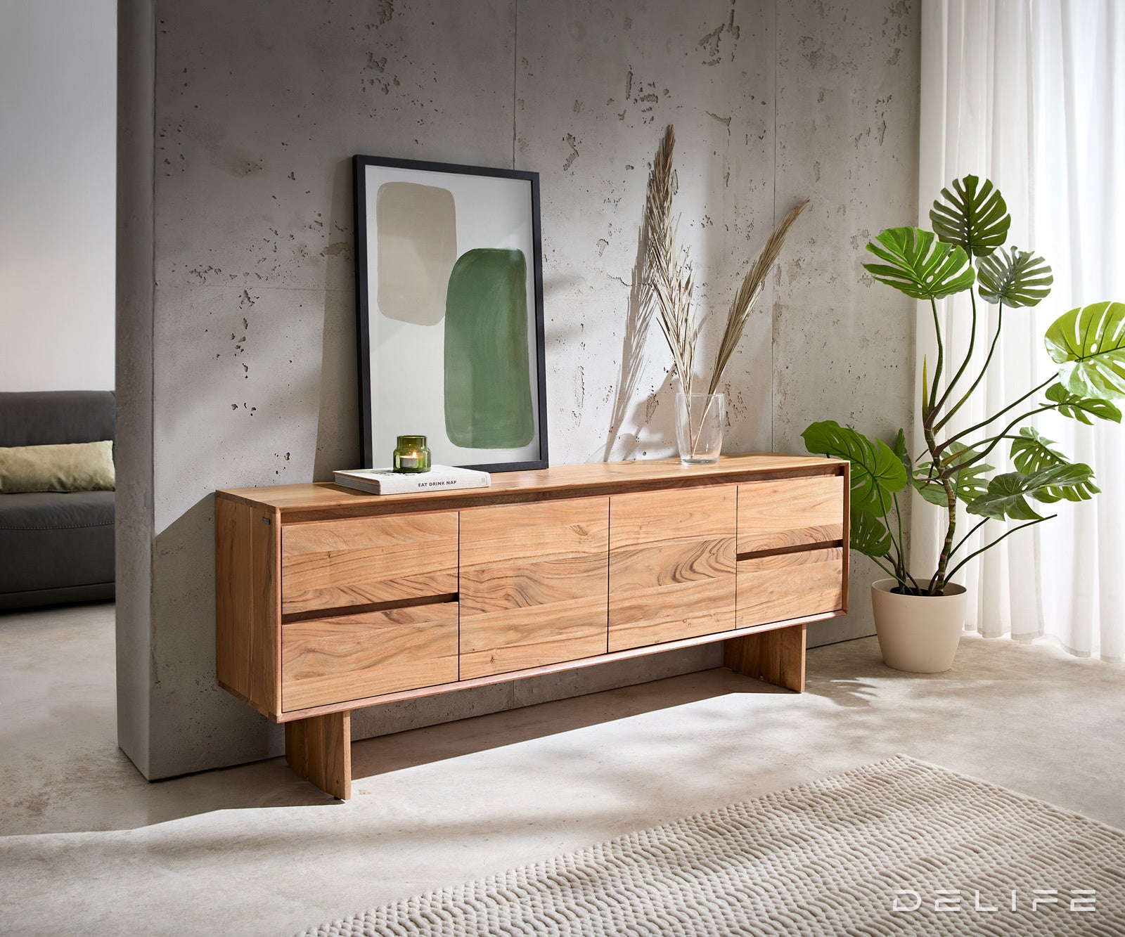 Predalnik Elandor 175x35cm, Material: Akacija