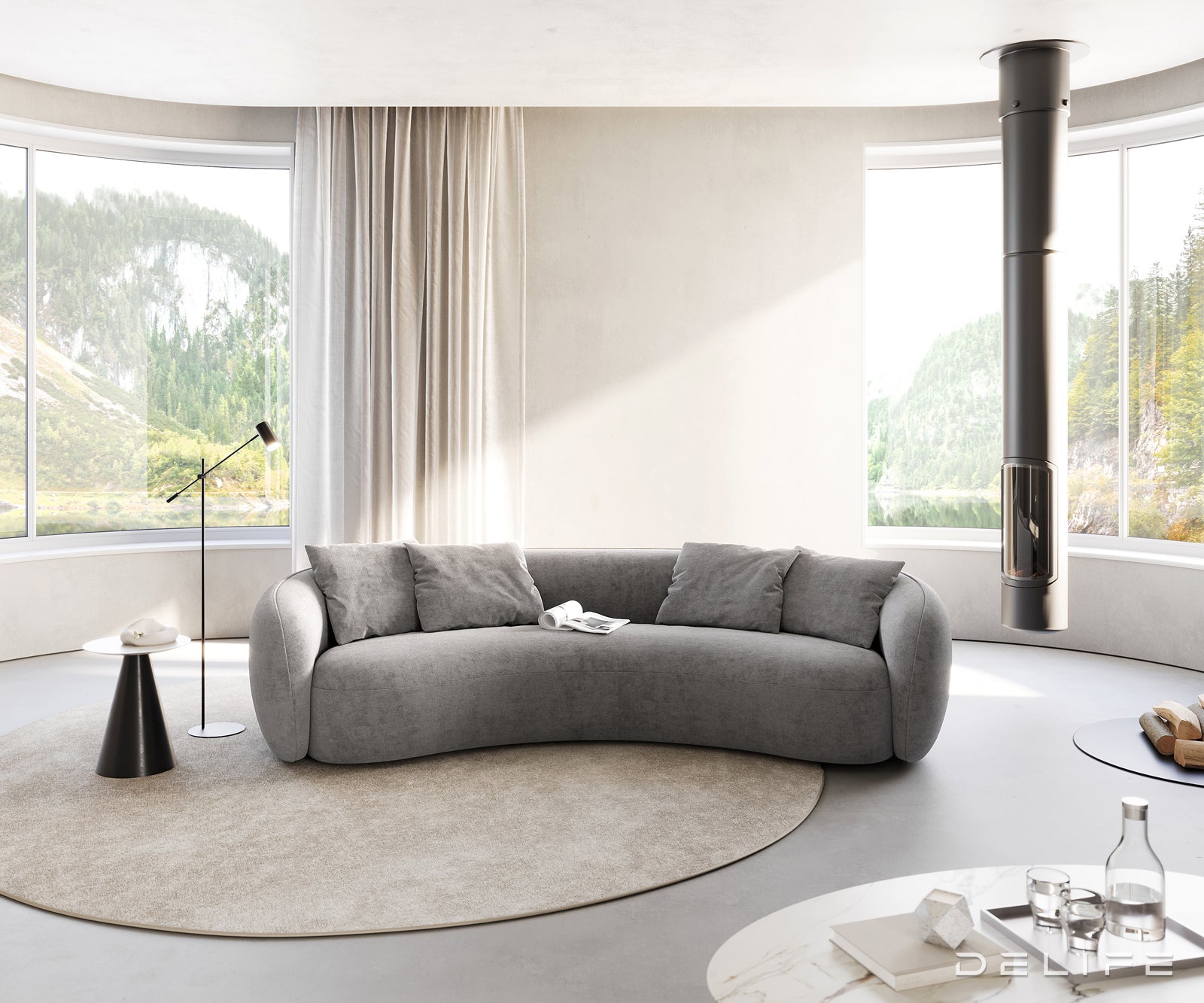 Kavč Larna 260x125cm, Material: Mikrofibra