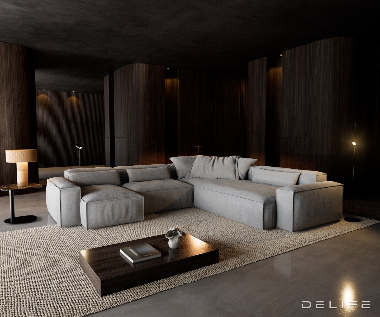 Modularna sedežna garnitura Freestyle 360x290 cm, Material: Strukturirana tkanina