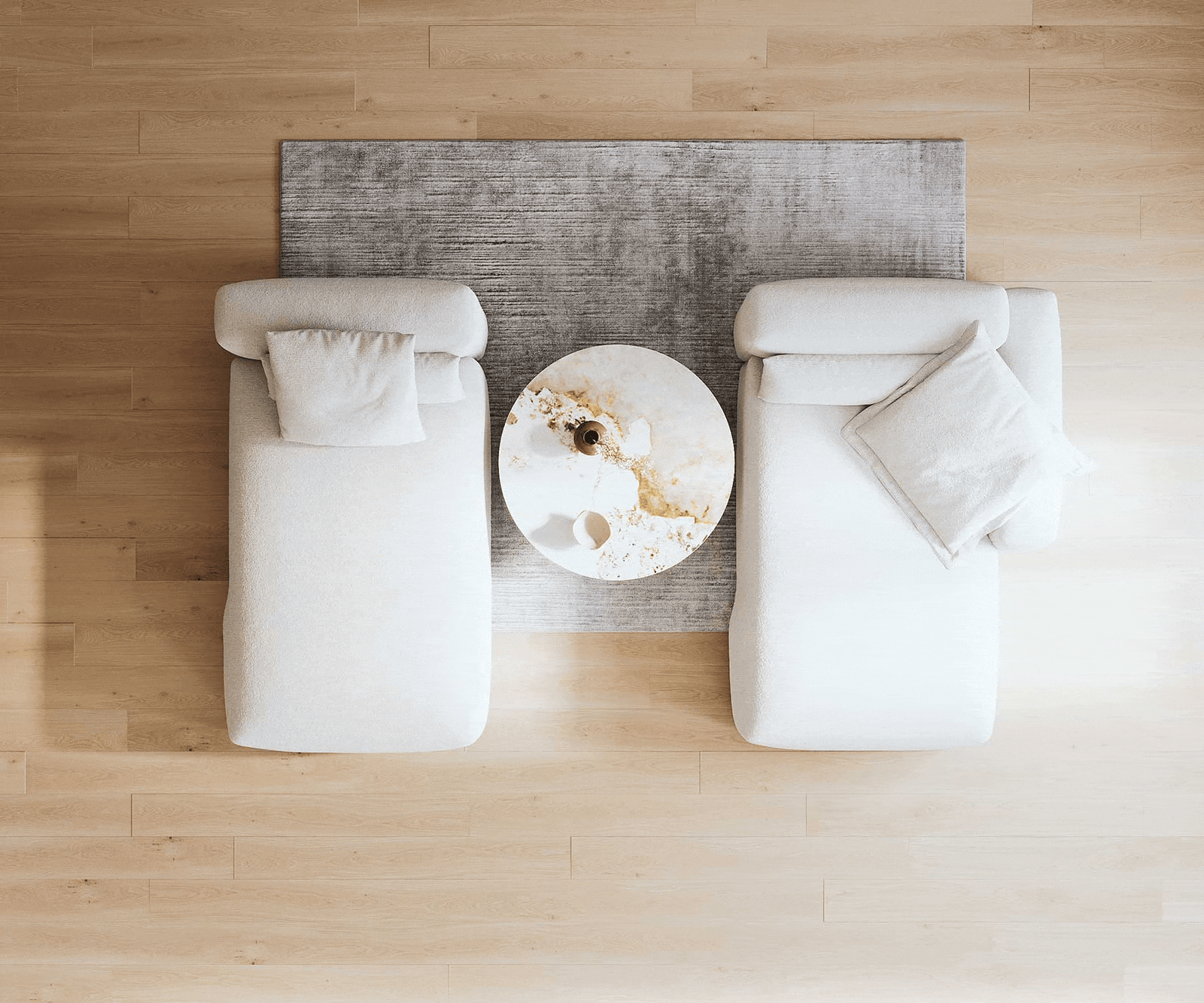 Modularna sedežna garnitura Freestyle 310x200 cm, Material: Bouclé