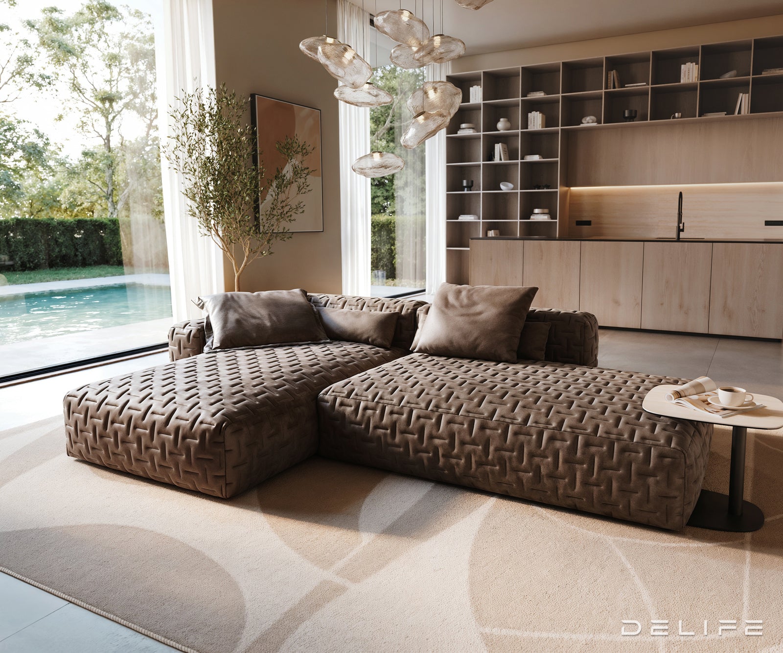 Modularna sedežna garnitura Freestyle 310x200cm, Material: Mikrofibra