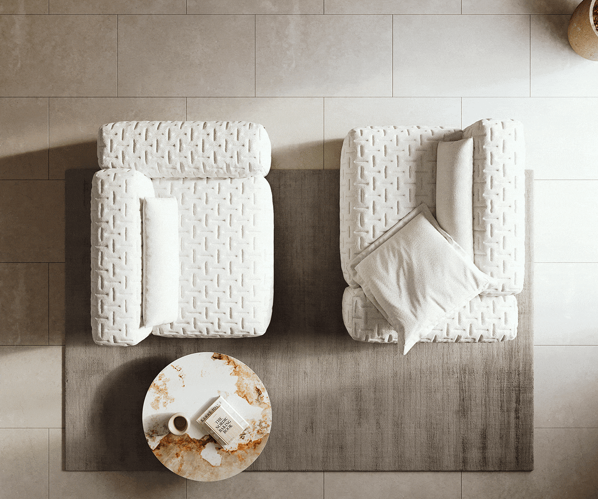 Modularni kavč Freestyle 280x110 cm, Material: Bouclé