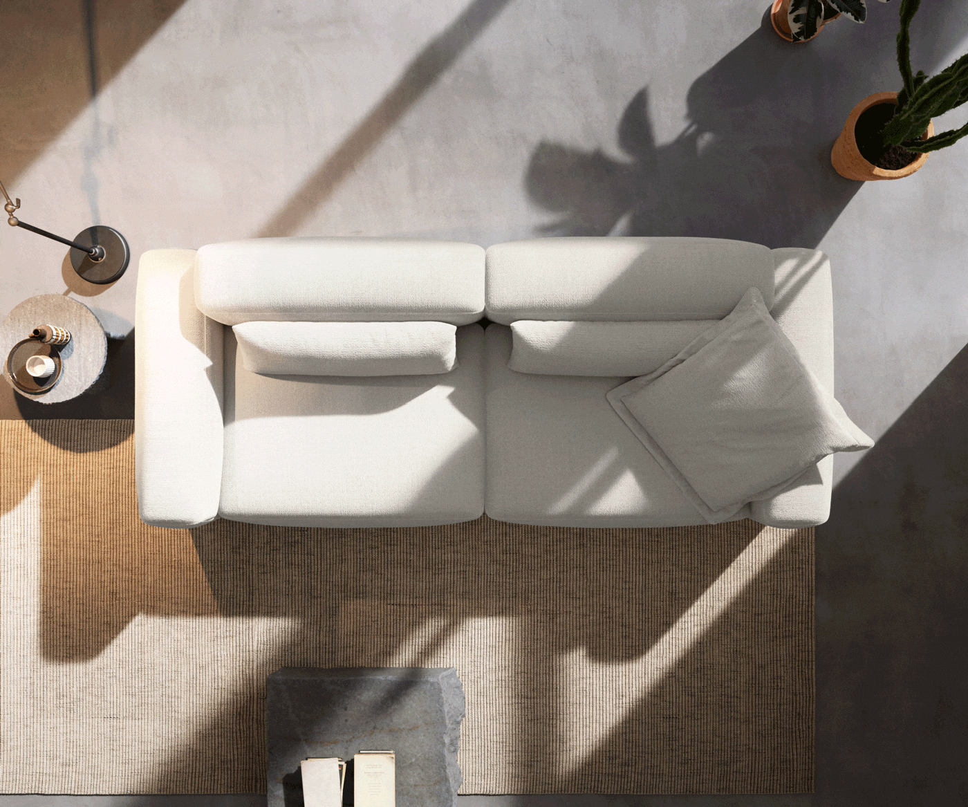 Modularni kavč Freestyle 280x110 cm, Material: Bouclé