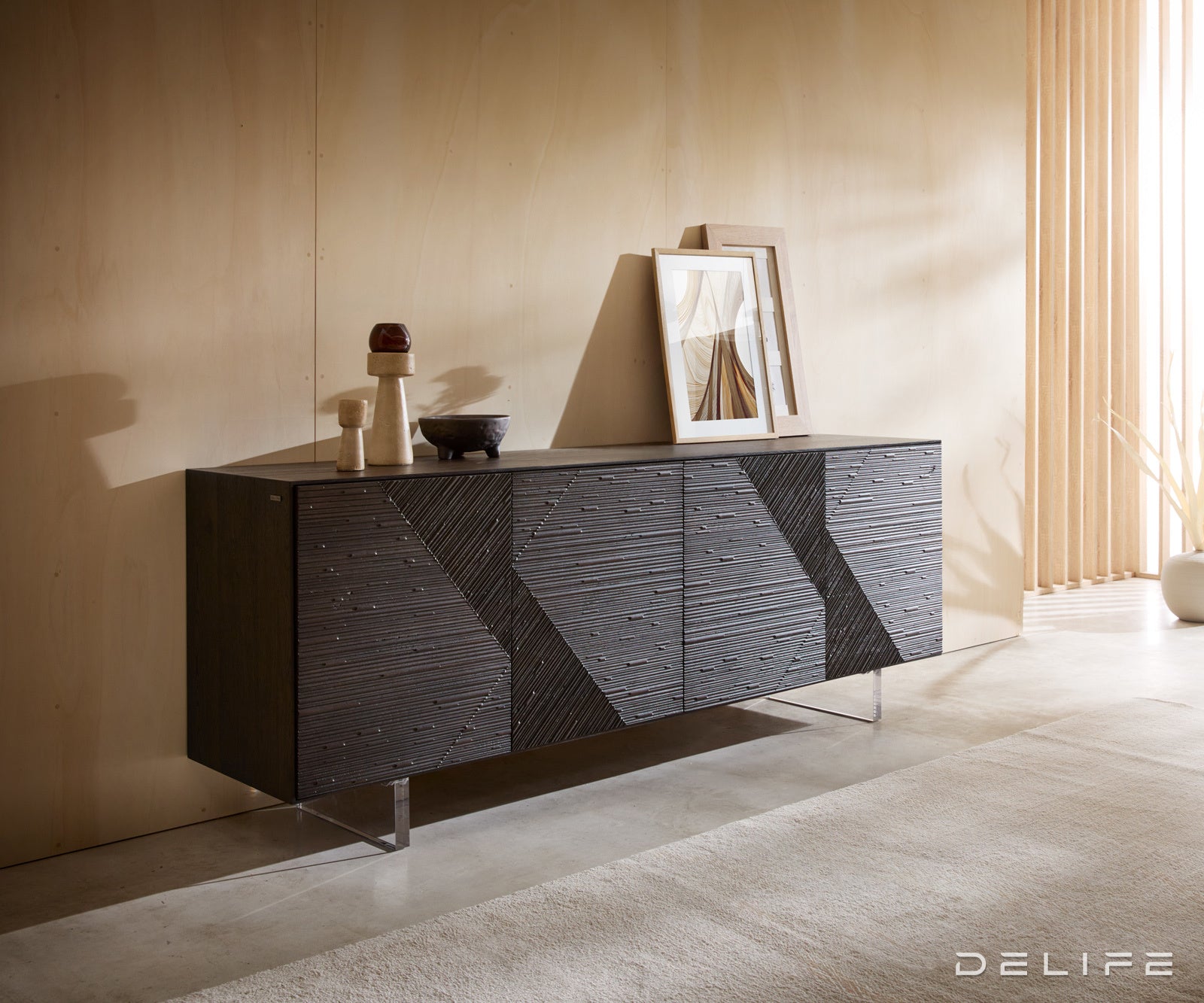 Komoda Tereos 200x45cm, Material: Jasen