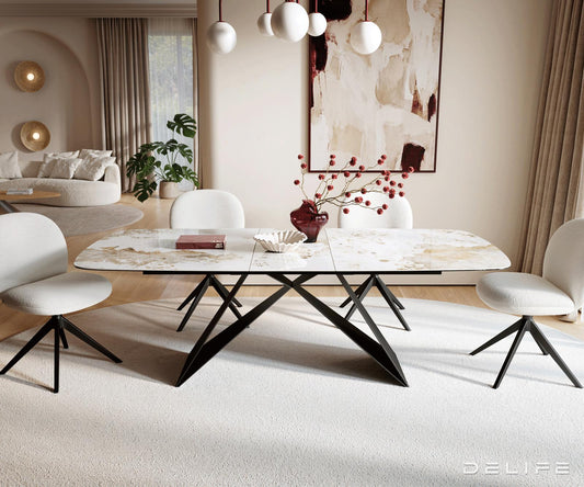 Jedilna miza Edge Boot 180-/220x100 cm, material: keramika Minas Melange