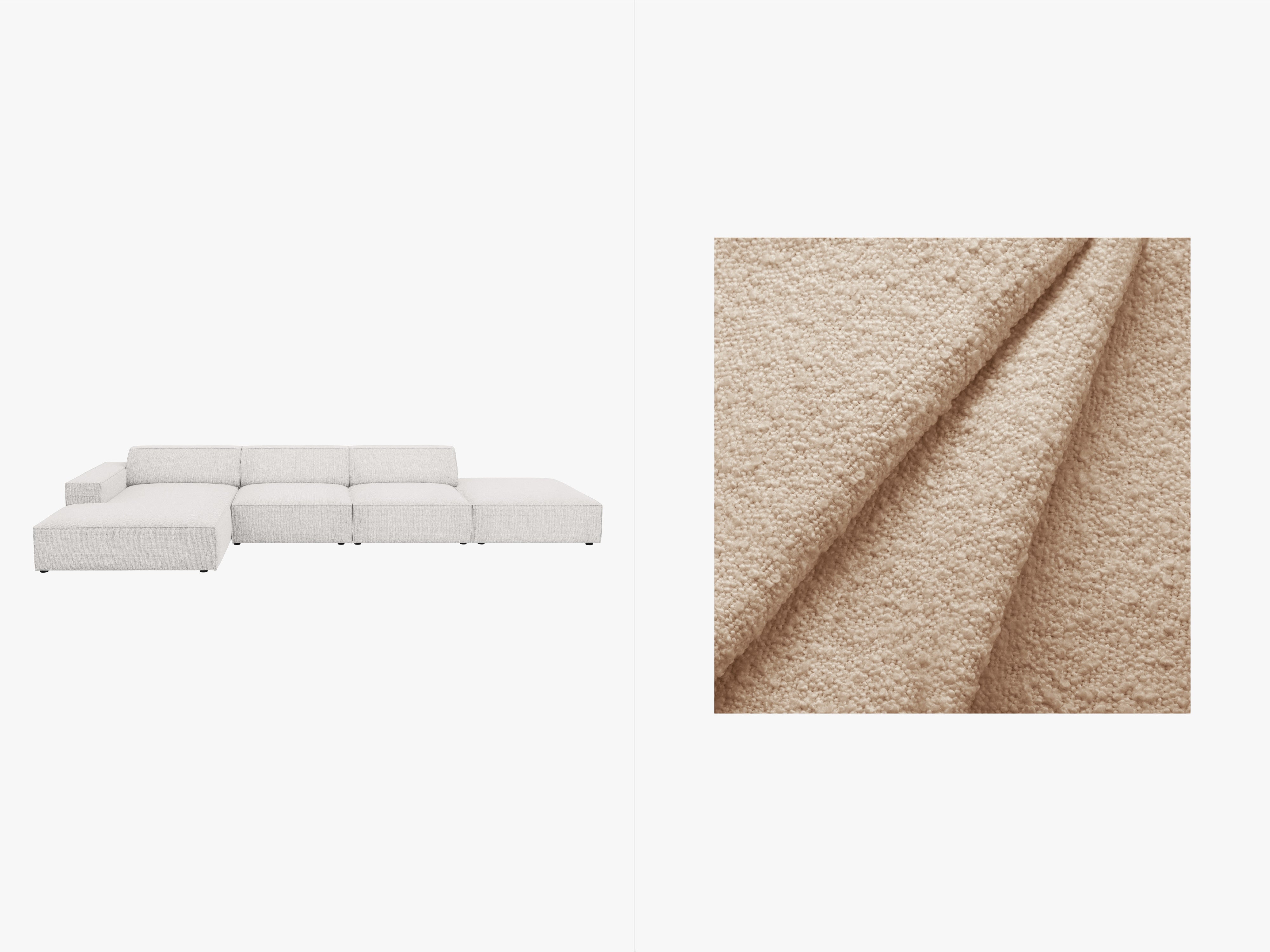 Kutna garnitura Jodie 341x162cm, Materijal: Boucle