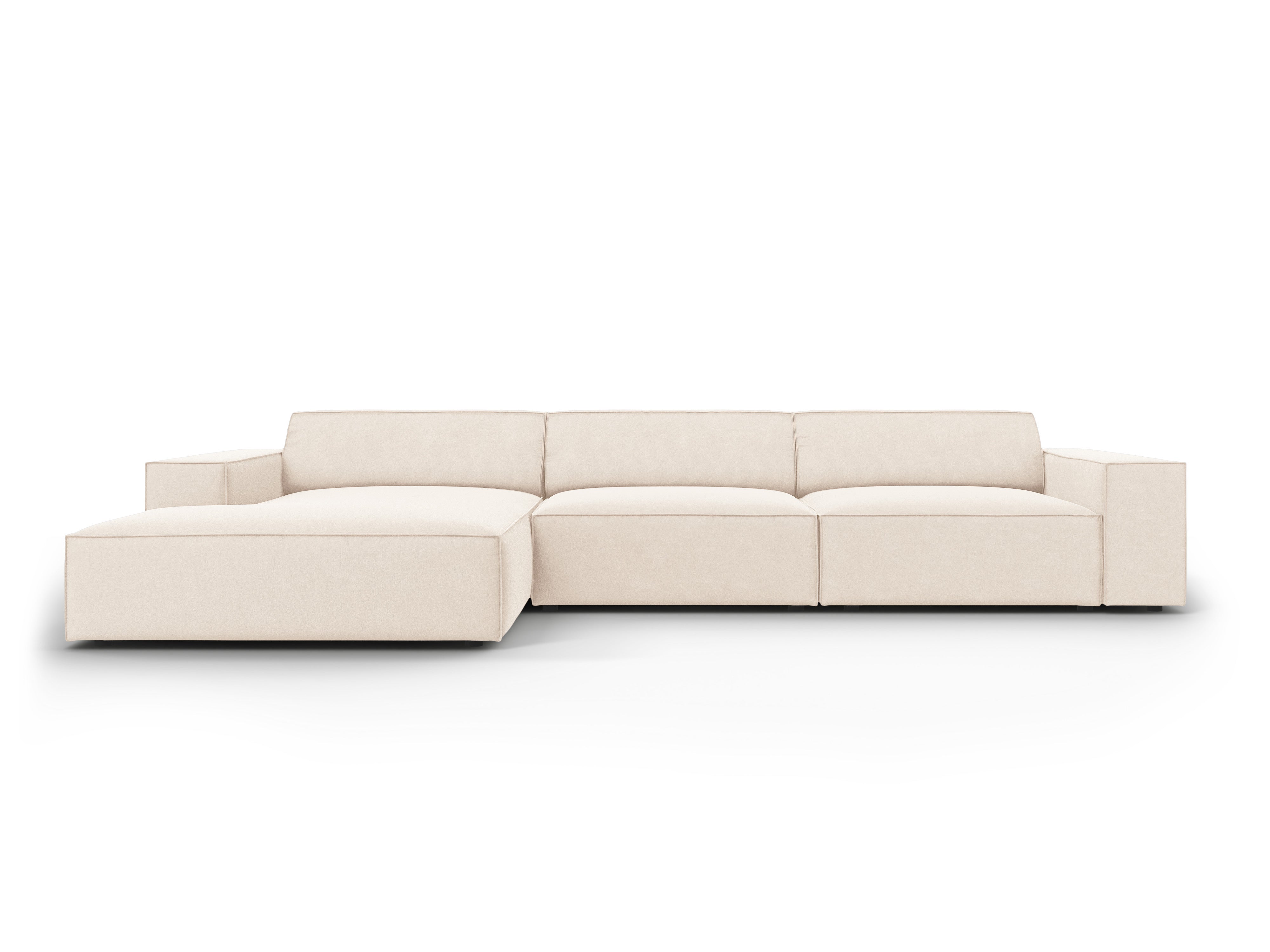Kotna sedežna garnitura Jodie 284x162 cm, material: žamet