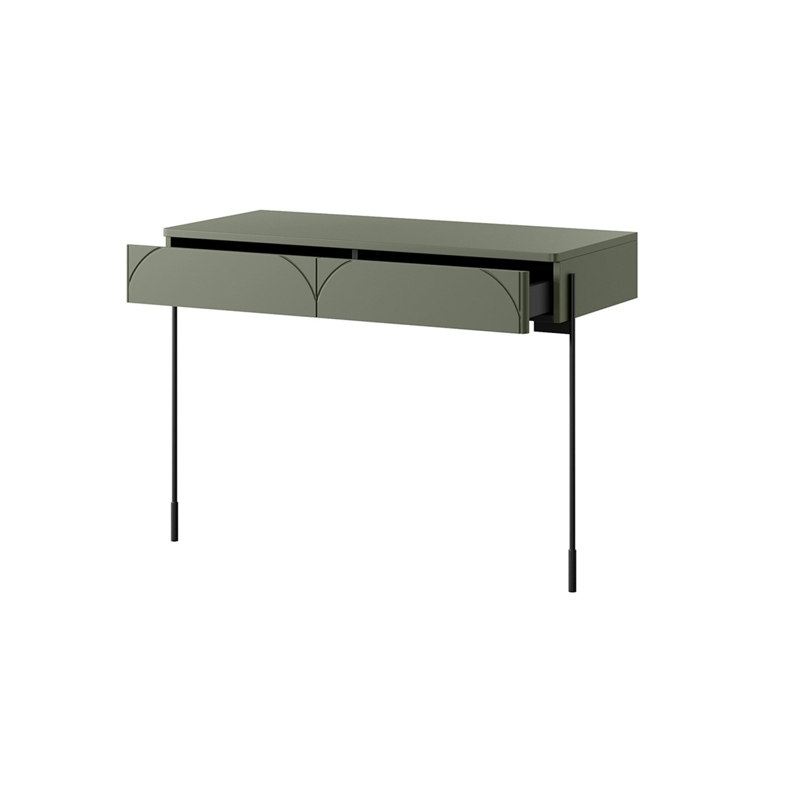 Stranska mizica Sonatia 104 cm, 2 predala, Material: MDF