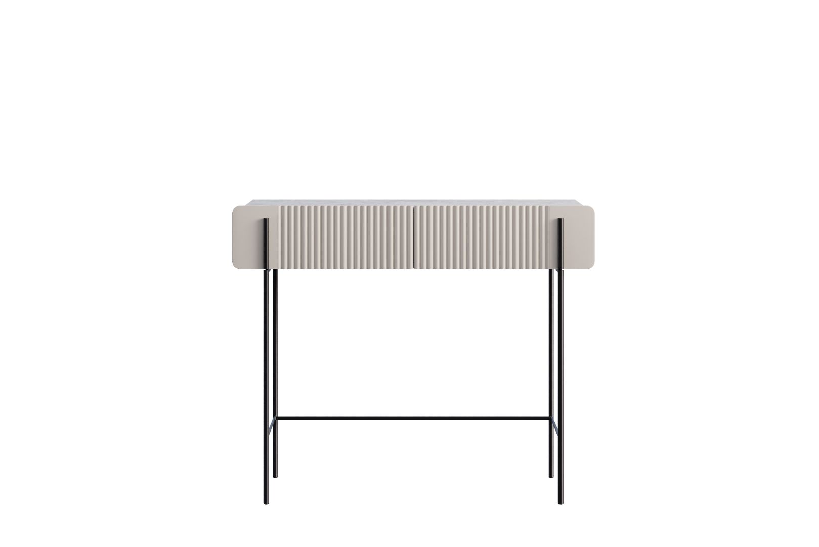 Pomožni mizica Malmi 100cm, 2 predala, material: MDF