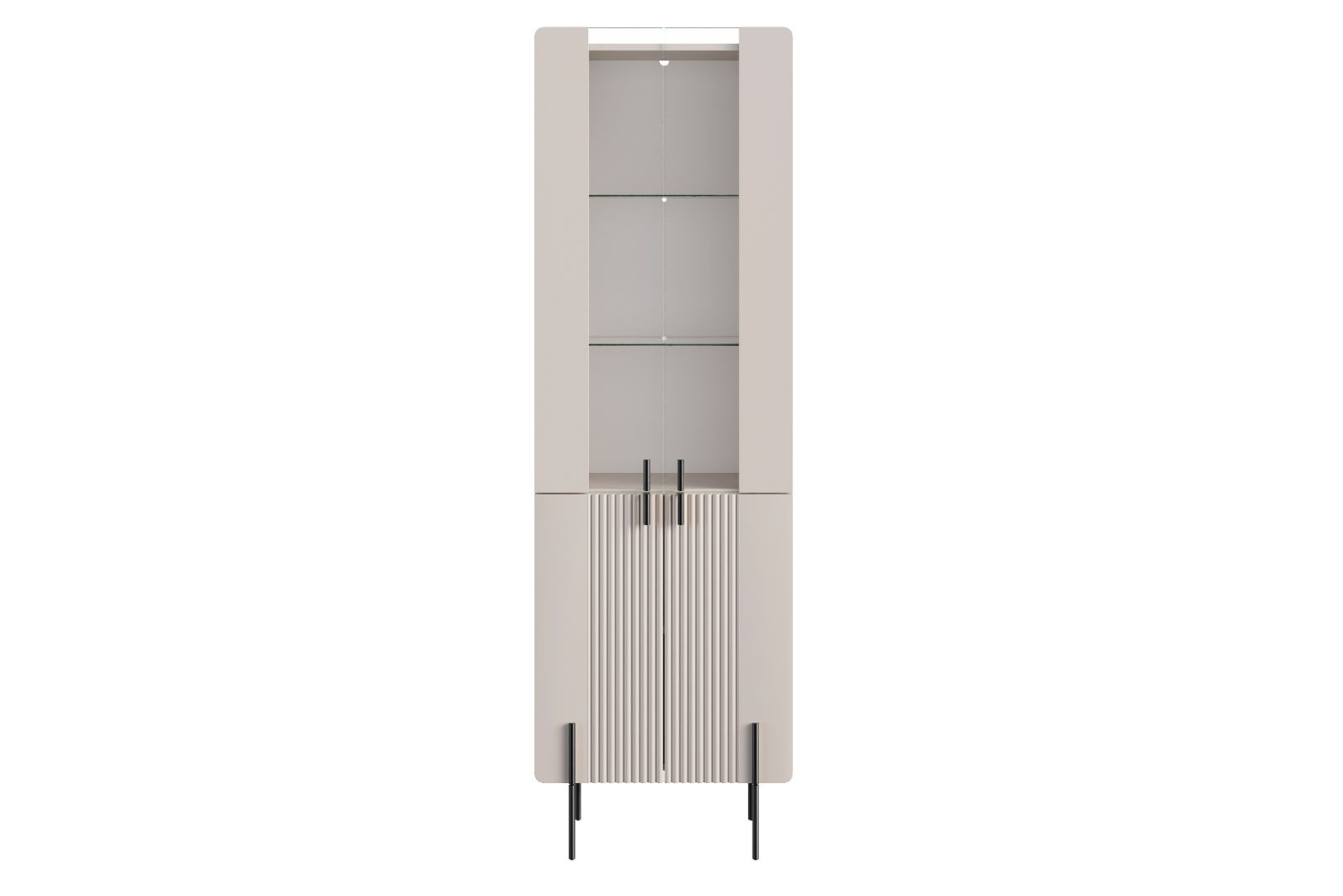 Vitrina Malmi 190cm, Material: MDF, Melaminska plošča