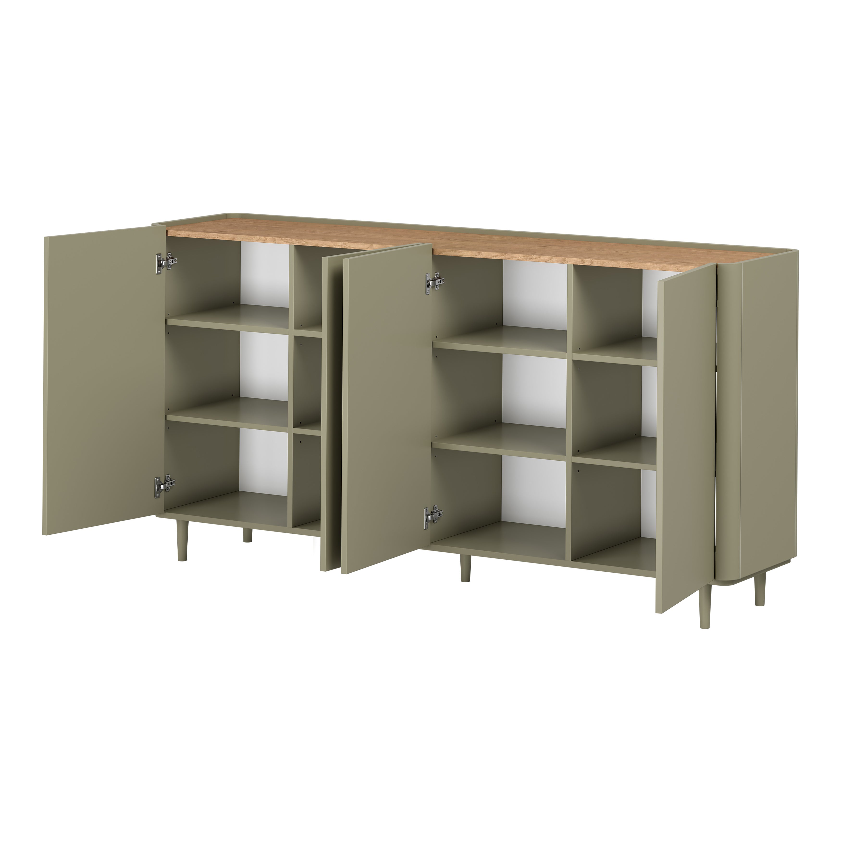 Komoda Elivo 200cm, Material: MDF, melaminska plošča